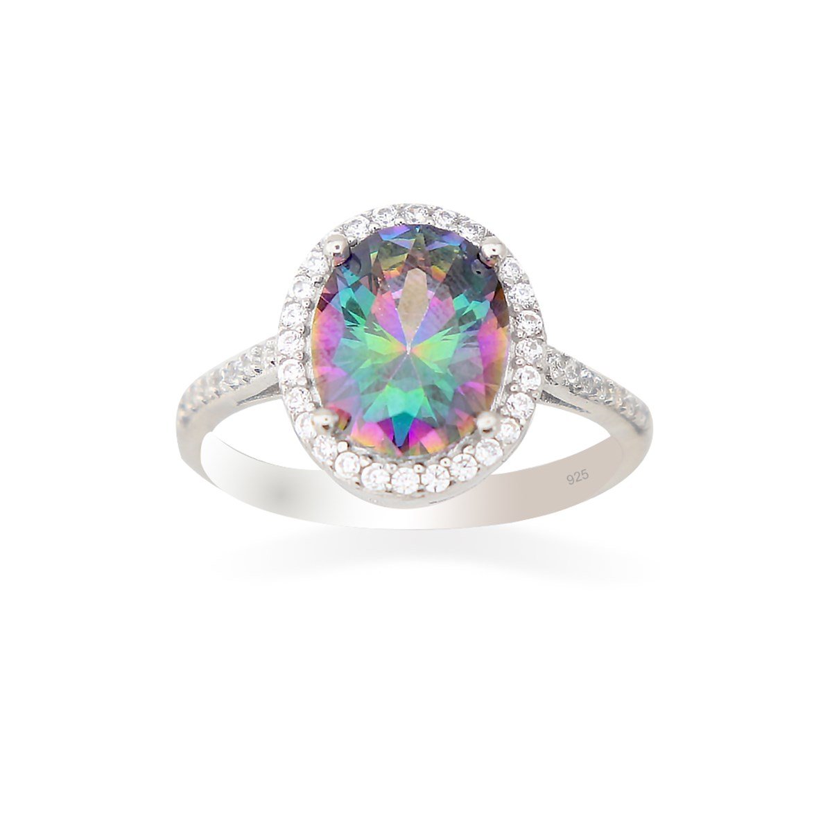 925 Ayar Gümüş Mistik Topaz Takı Seti