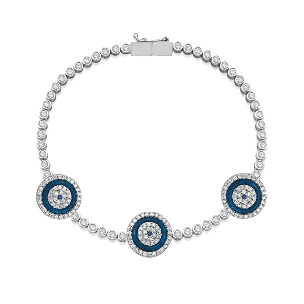 925 Ayar Gümüş Nazar Bileklik