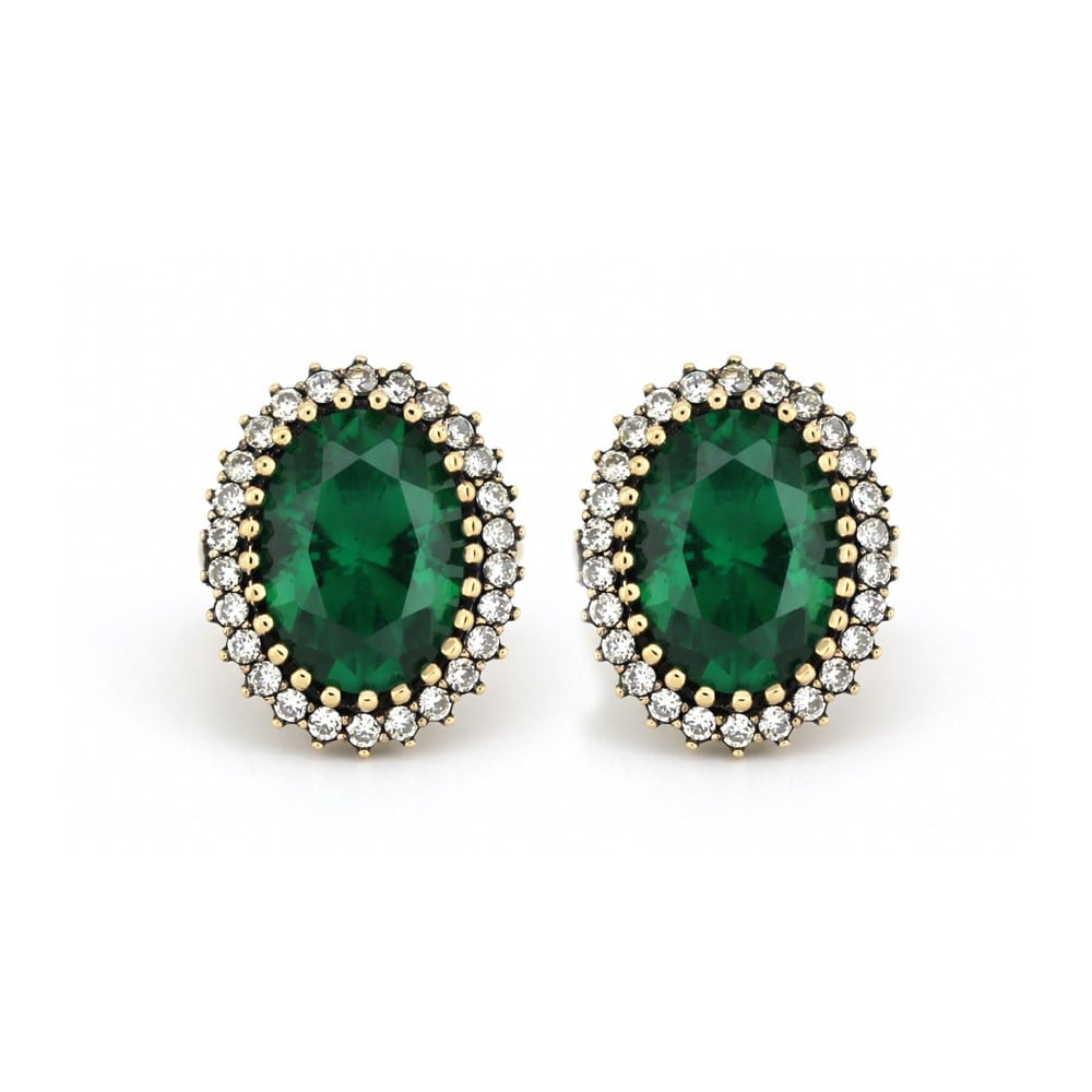 925 Ayar Gümüş Otantik Oval Hürrem Sultan Küpe