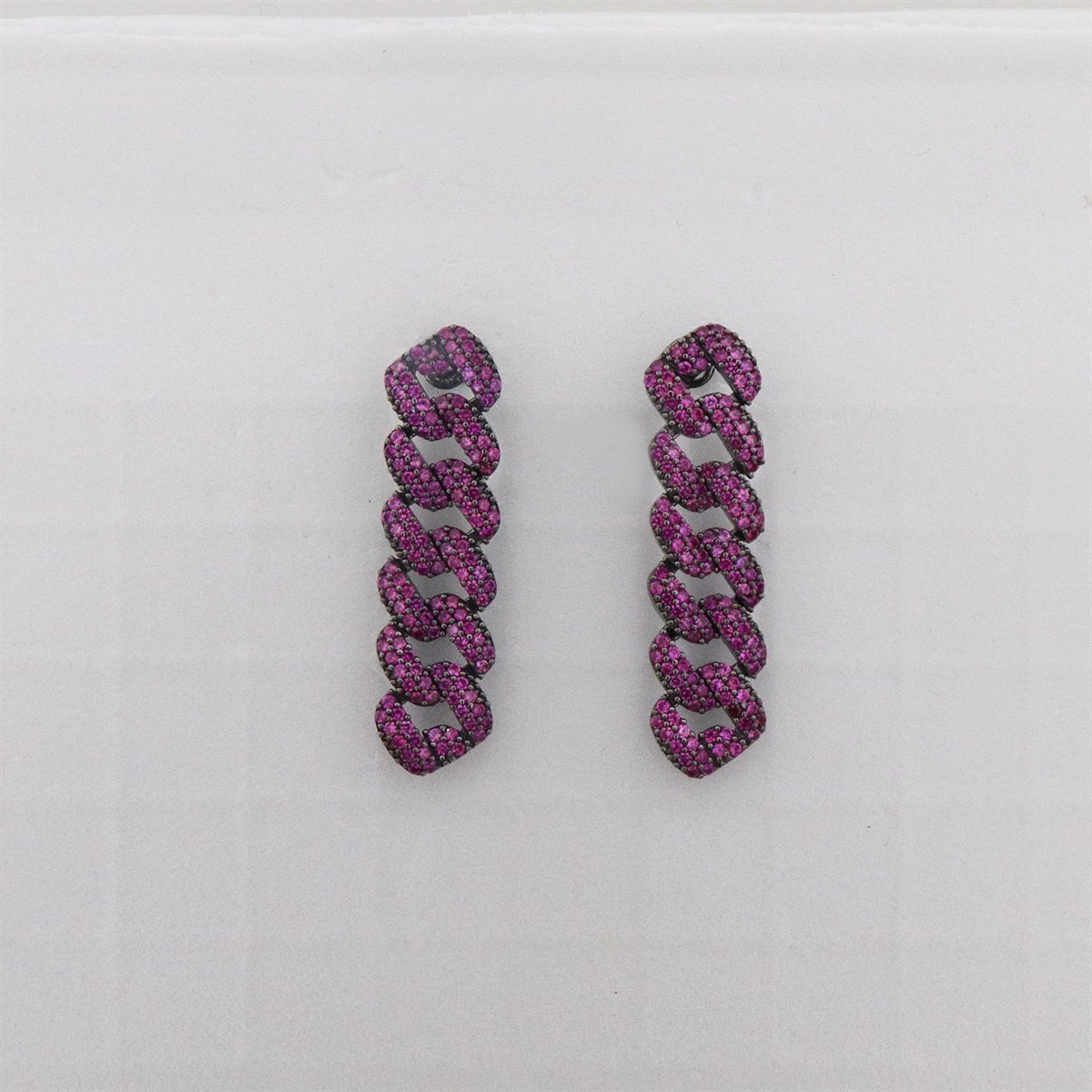 925 Ayar Gümüş Pembe Gurmet Şık Küpe