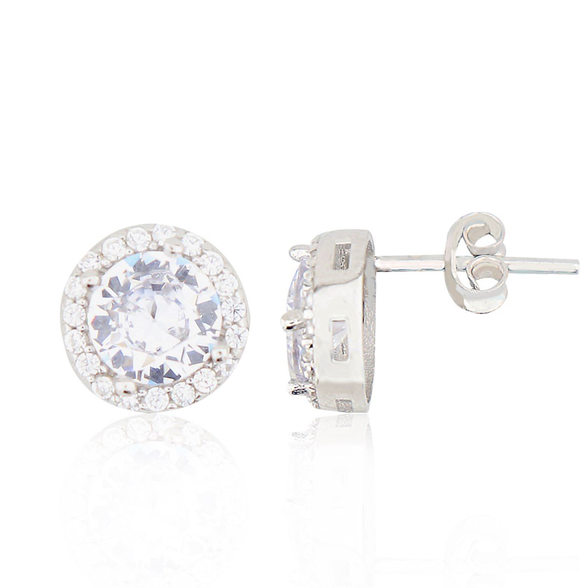 925 Ayar Gümüş Pırlanta Modeli Takı Seti