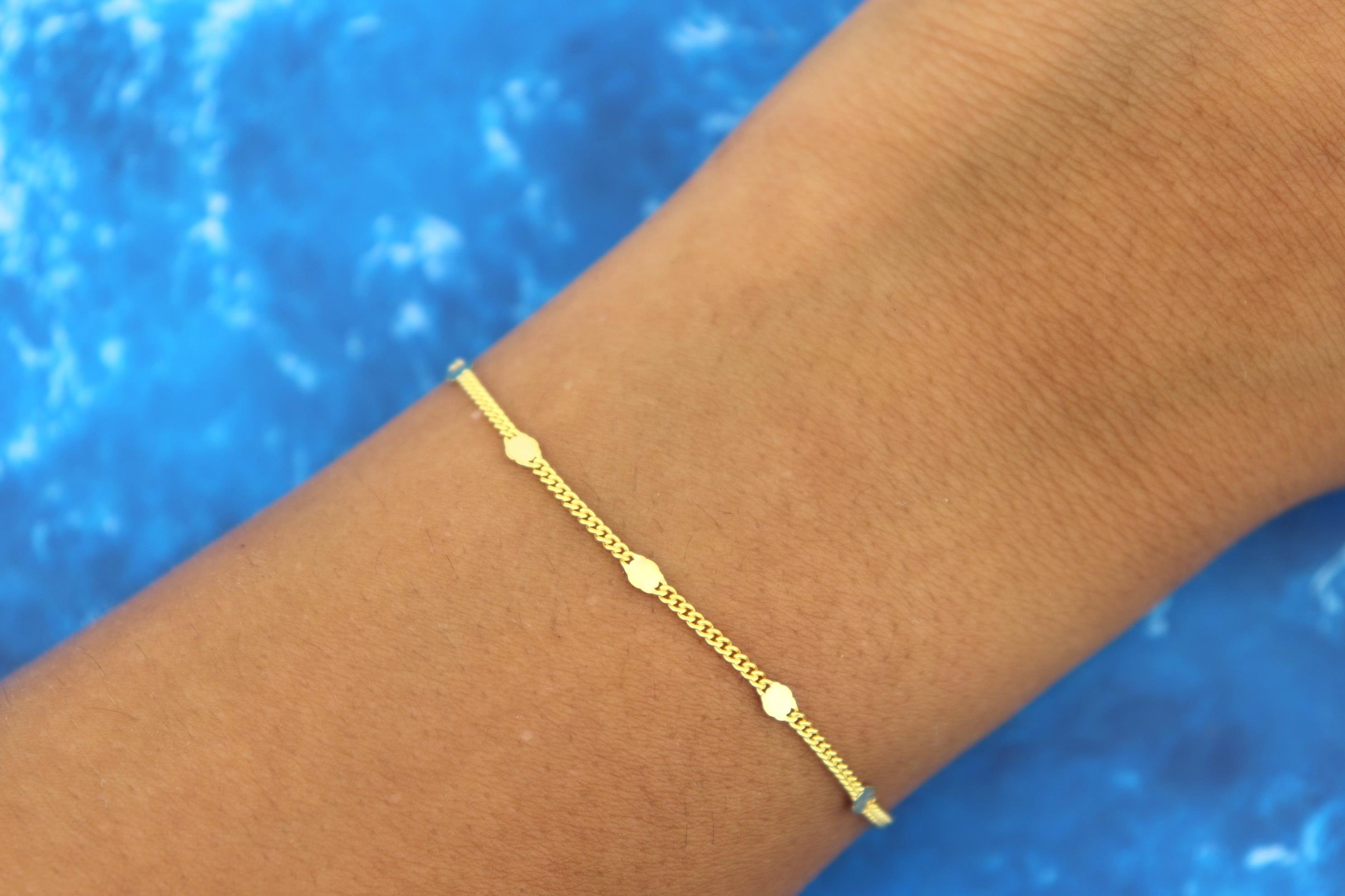 925 Ayar Gümüş Pullu Gurmet Bileklik