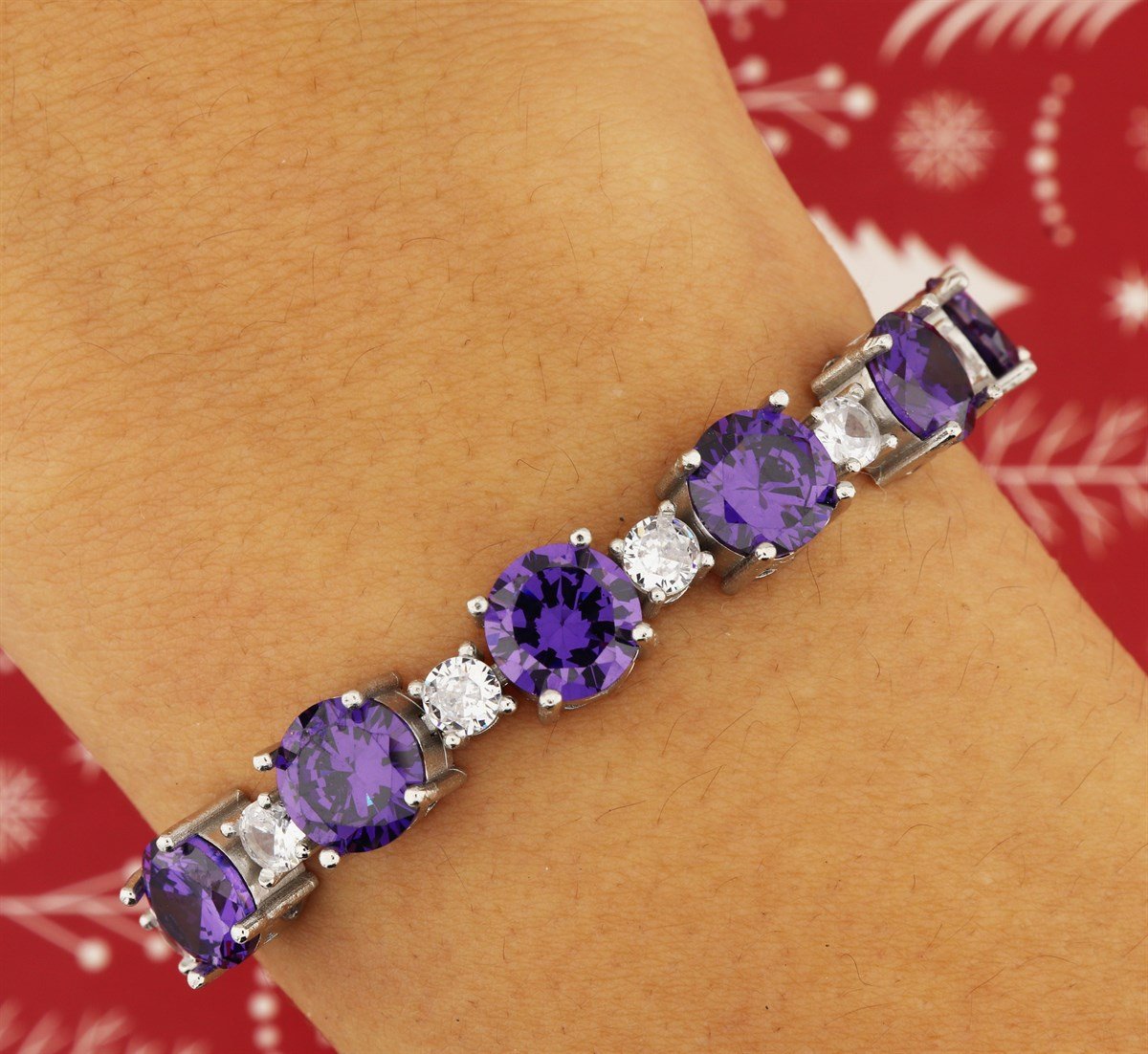 925 Ayar Gümüş Rodyum Kaplama Asansörlü Bileklik