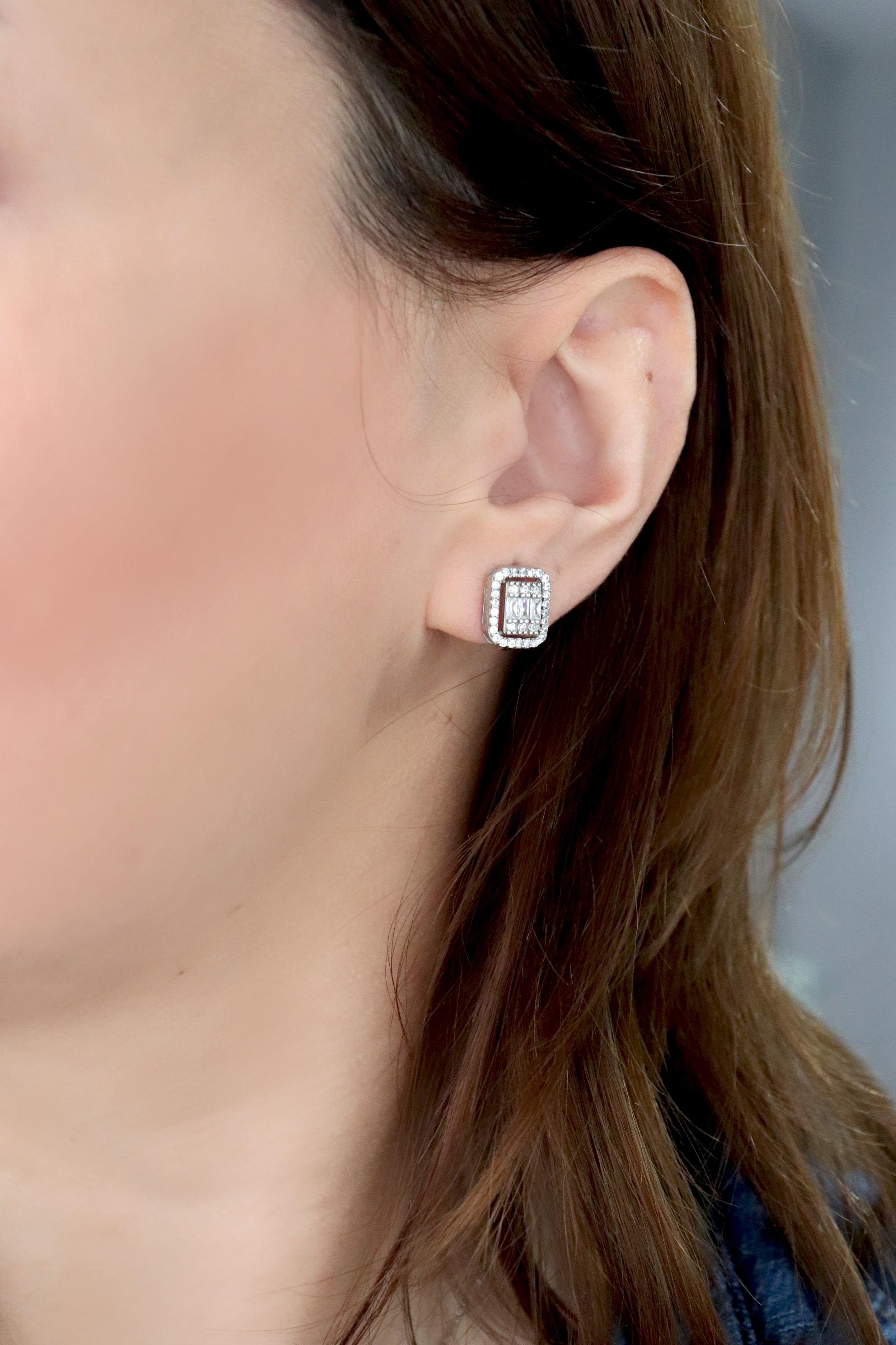 925 Ayar Gümüş Rodyumlu Baget Set 