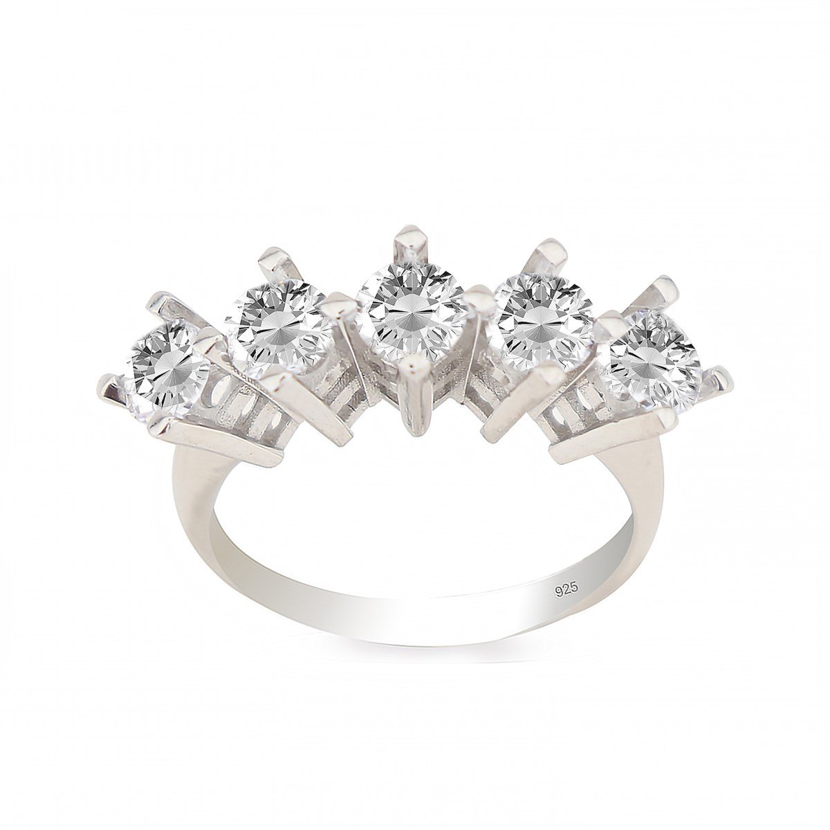 925 Ayar Gümüş Rodyumlu Beştak Takı Seti