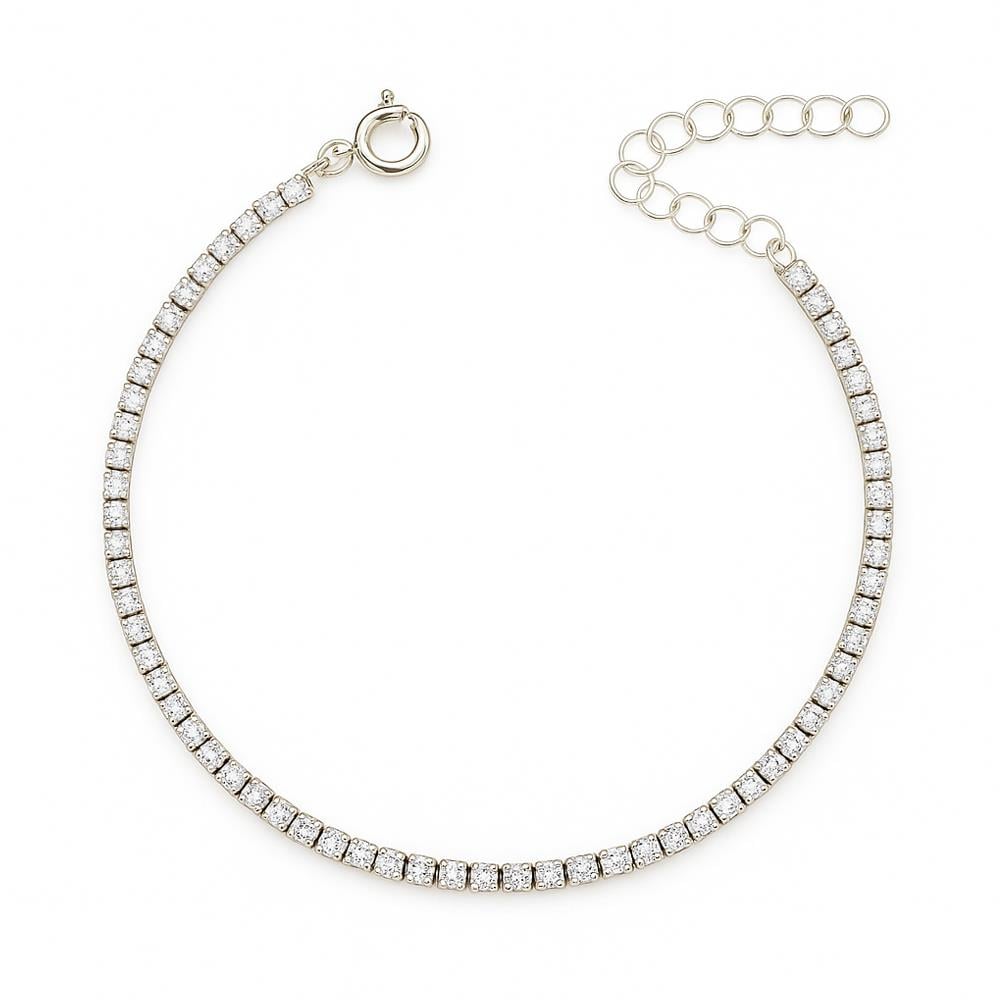 925 Ayar Gümüş Rodyumlu Su Yolu Bileklik