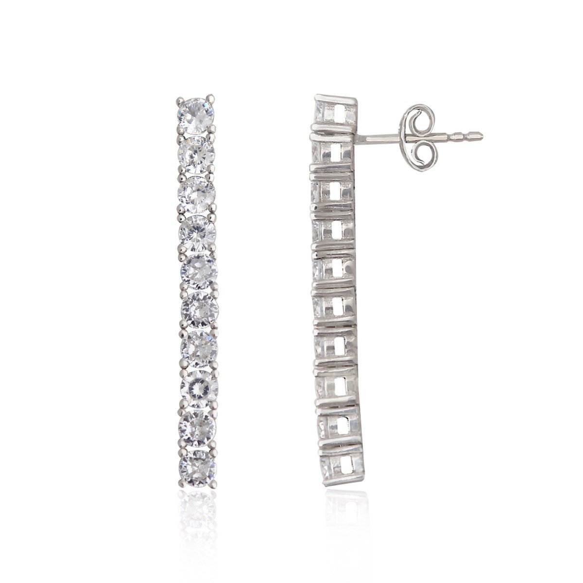 925 Ayar Gümüş Rodyumlu Su Yolu Düğün Takı Seti