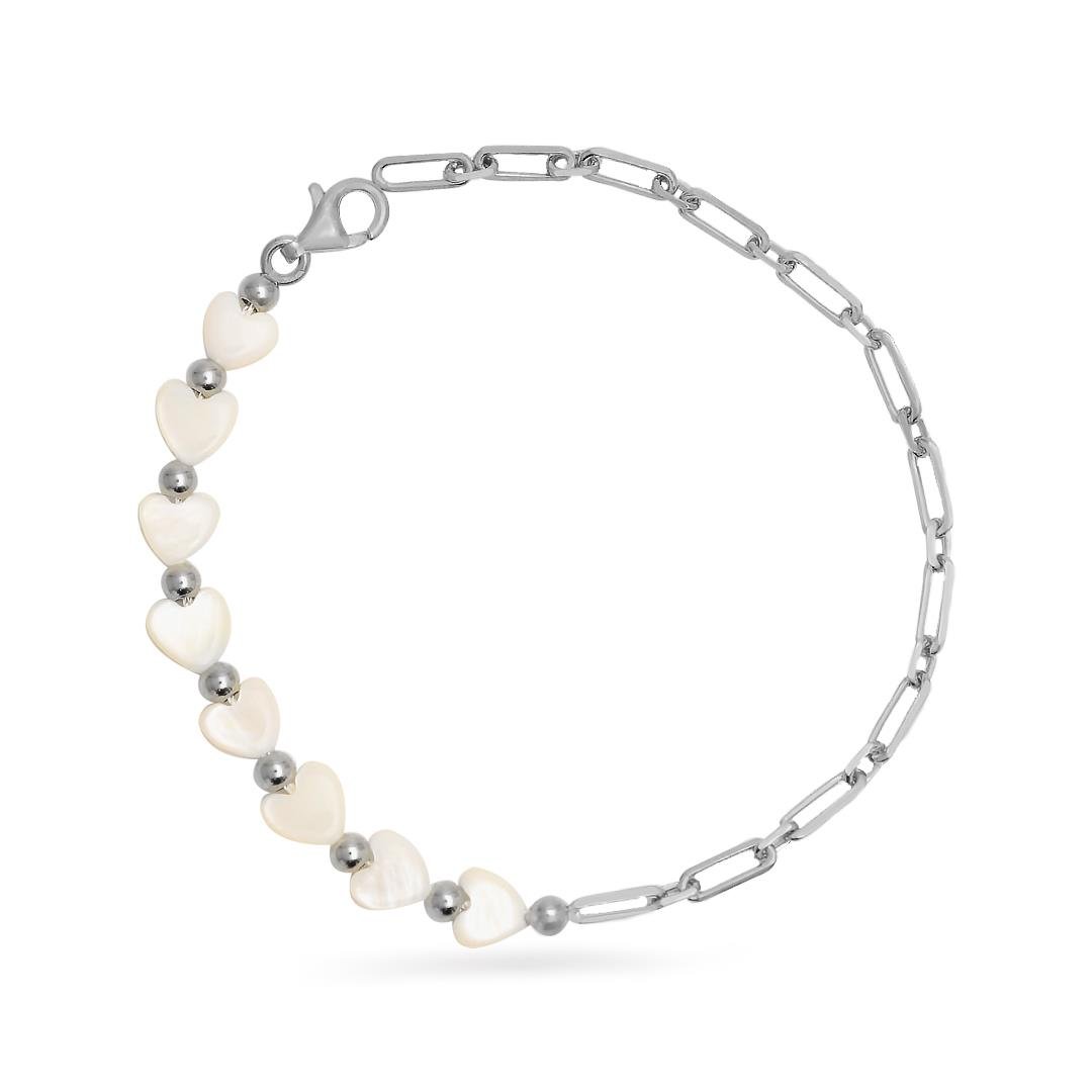 925 Ayar Gümüş Sedef Taşlı Adore Bileklik