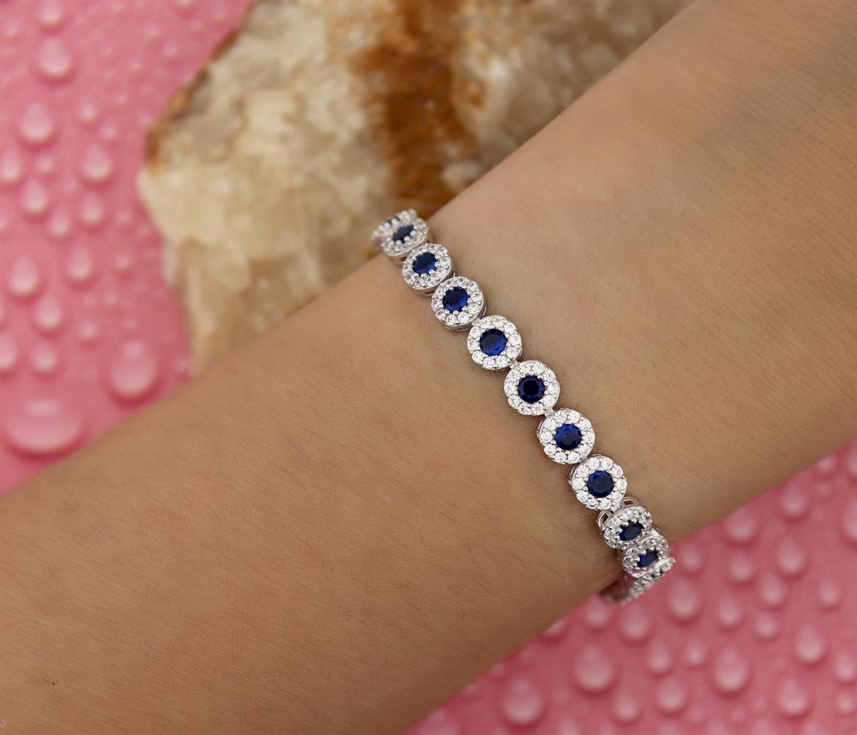 925 Ayar Gümüş Su Yolu Bileklik