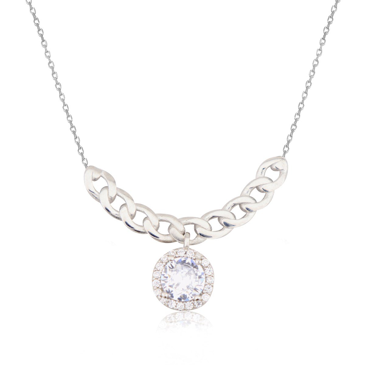 925 Ayar Gümüş Takı Seti  Zincir Detay