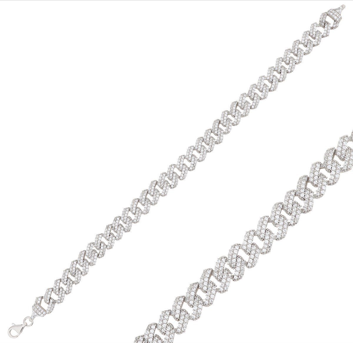 925 Ayar Gümüş Taşlı Gurmet Bileklik