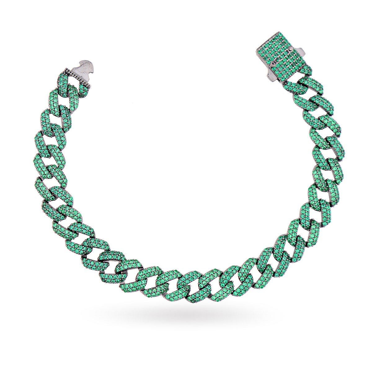 925 Ayar Gümüş Yeşil Gurmet Bileklik