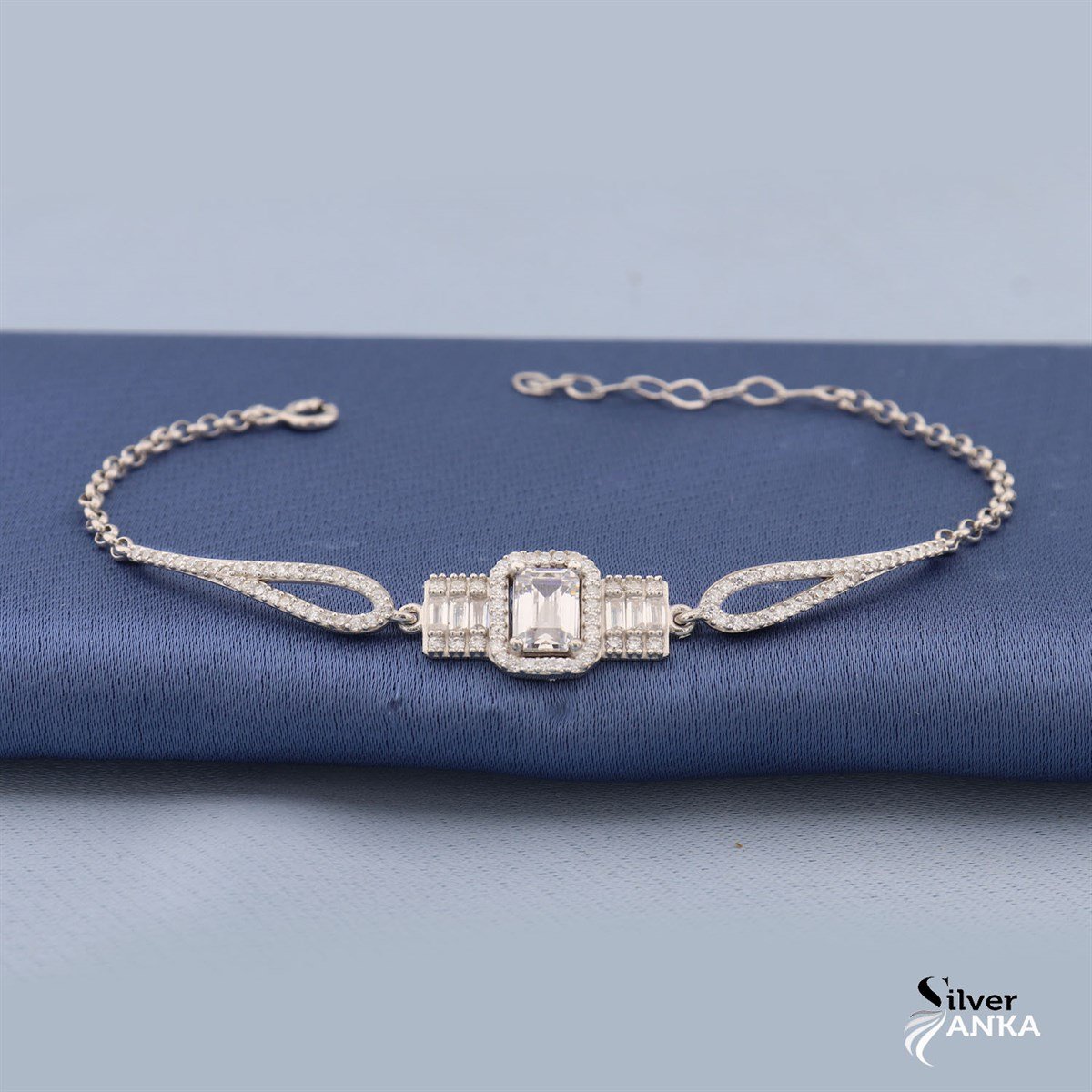 925 Ayar Gümüş Zarif Baget Bileklik