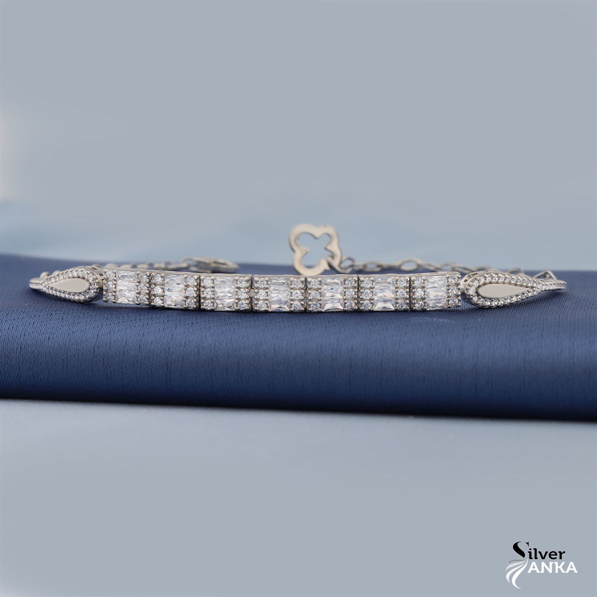 925 Ayar Gümüş Zarif Billeklik