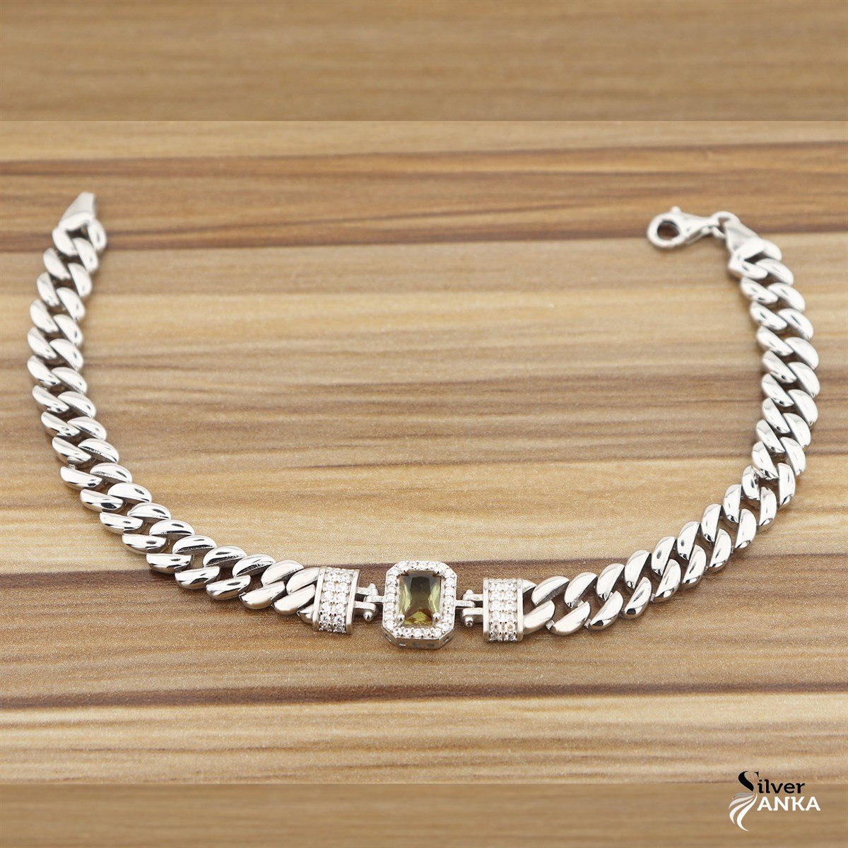 925 Ayar Gümüş Zultanıt Baget Bileklik