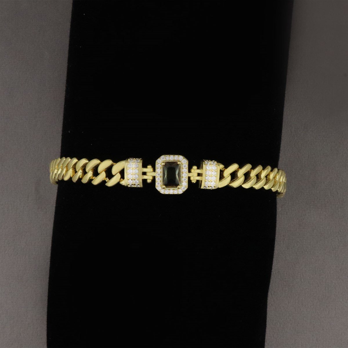 925 Ayar Gümüş Zultanıt Gold Gurmet Bileklik