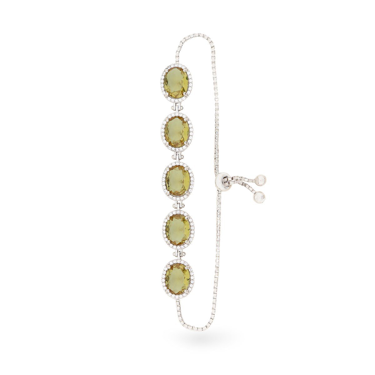 925 Ayar Gümüş Zultanit Taş Asansörlü Bileklik