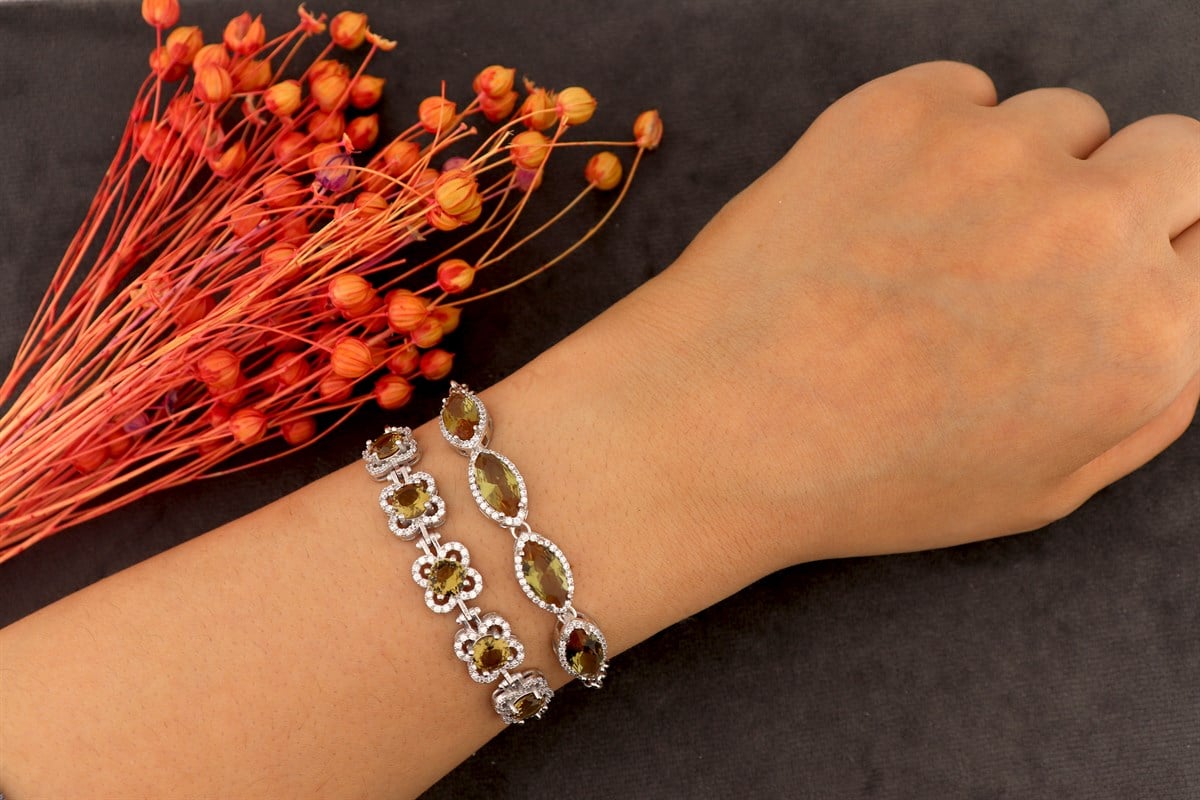 925 Ayar Gümüş Zultanit Taş Bileklik