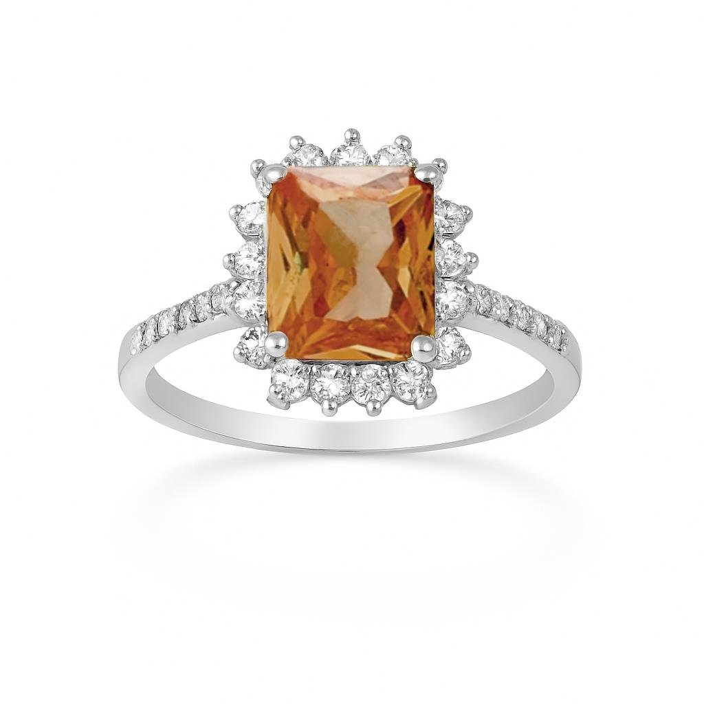 925 Ayar Gümüş Zultanit Taşlı Anturaj Baget Yüzük