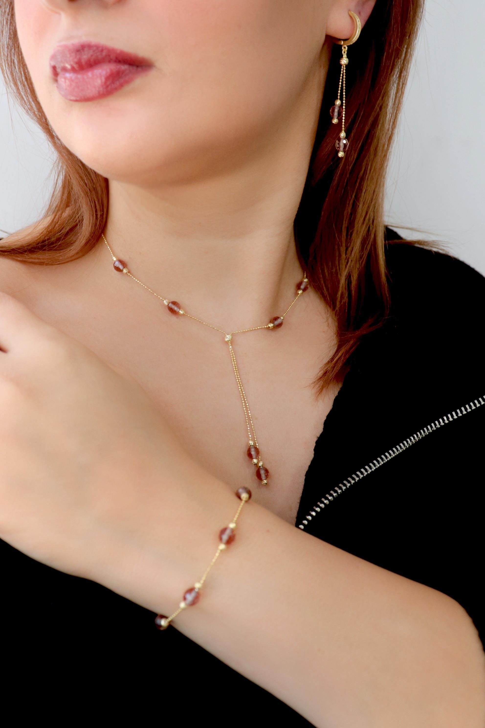 925 Ayar Gümüş Zultanit Taşlı Sallantılı Kolye