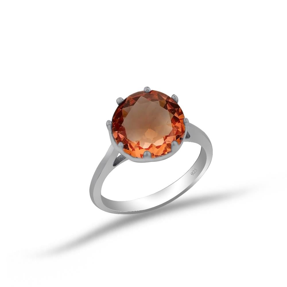 925 Ayar Gümüş Zultanit Tektaş Gümüş Yüzük