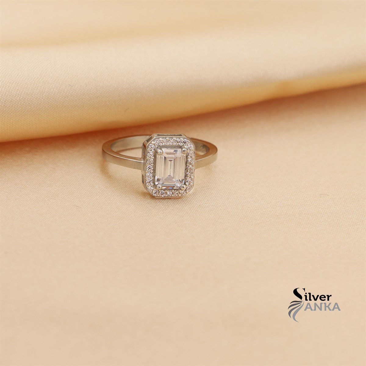 Zirkon Taşlı 925 Ayar Baget Yüzük