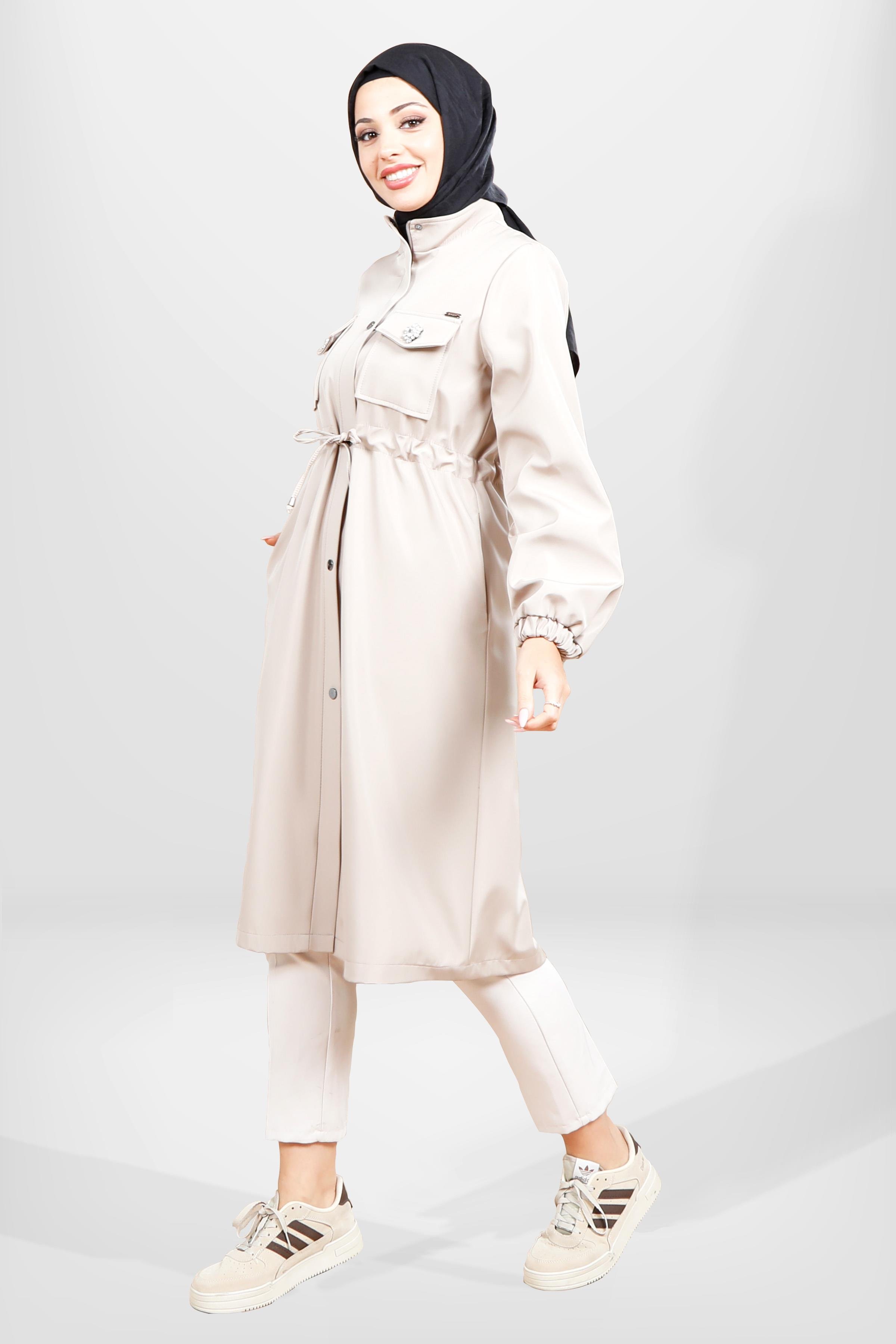 Beyza-3830 YAĞMURLUK BONDİT BEJ