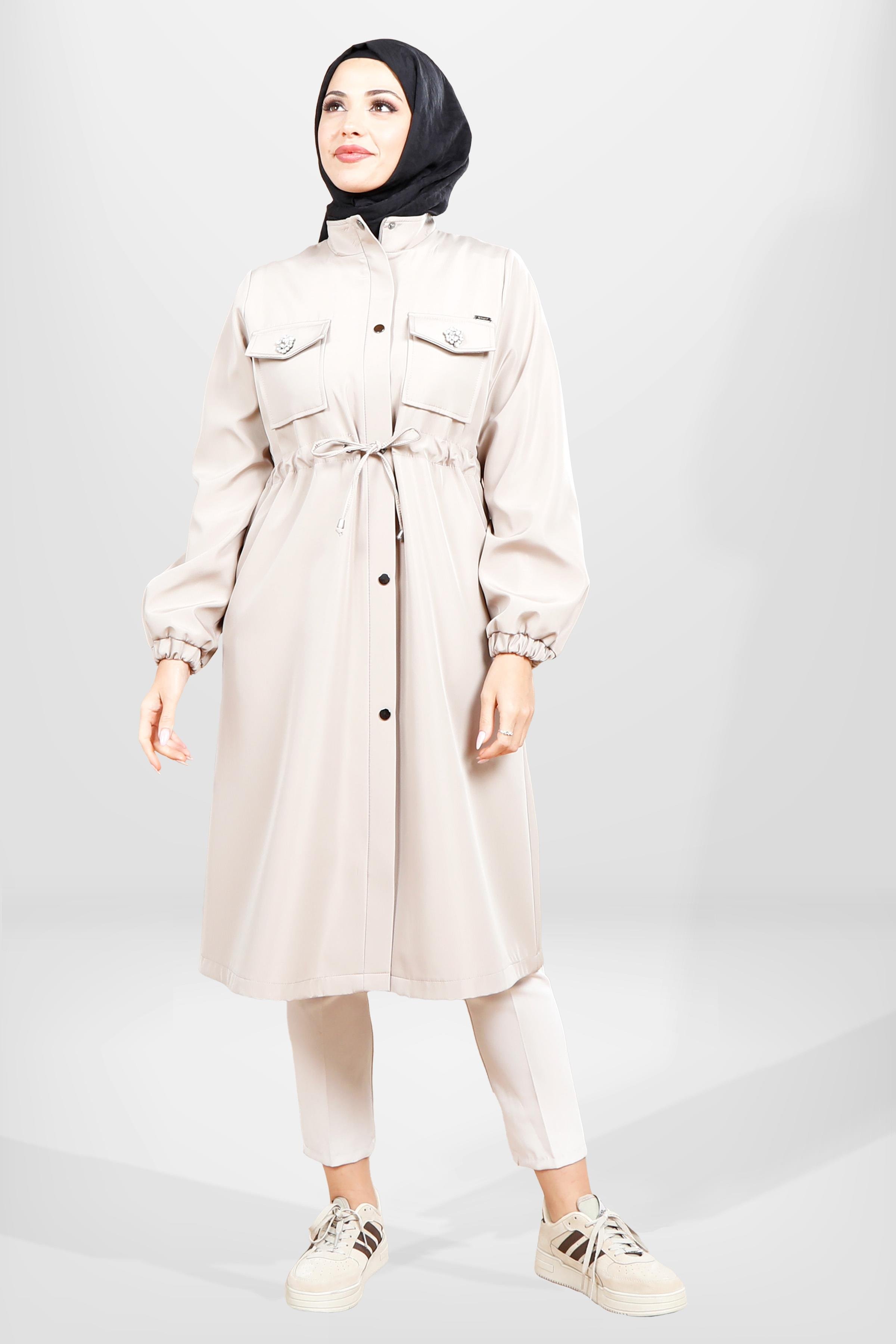 Beyza-3830 YAĞMURLUK BONDİT BEJ