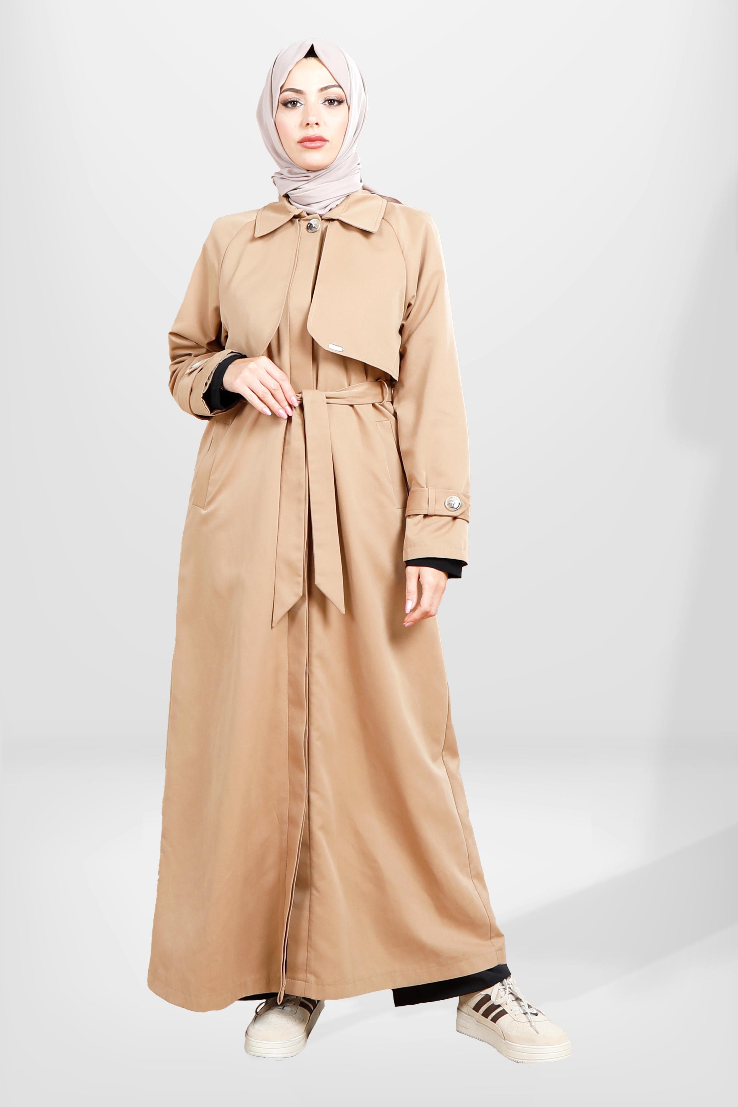 Beyza-3840 TRENÇKOT UZUN BEJ