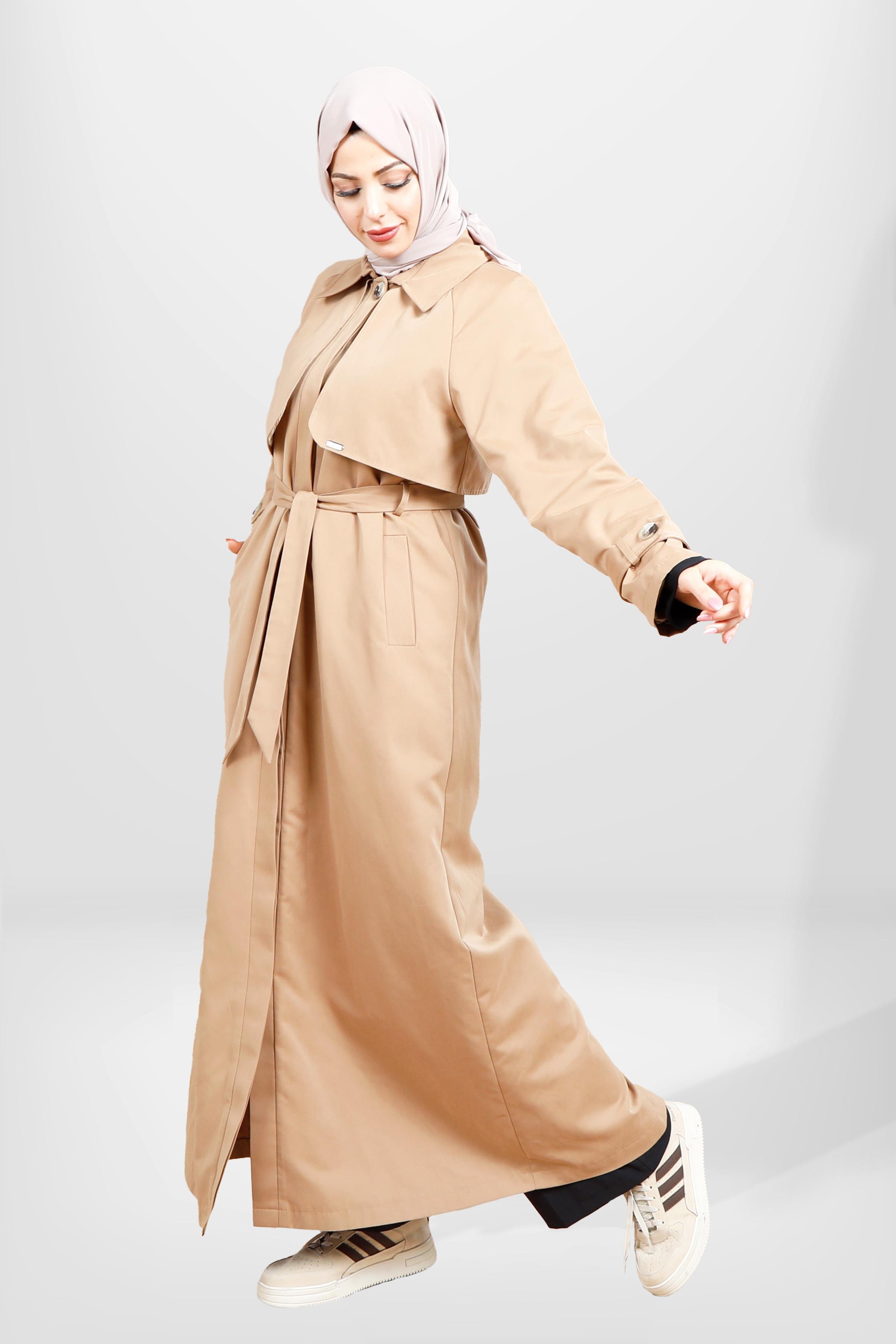 Beyza-3840 TRENÇKOT UZUN BEJ