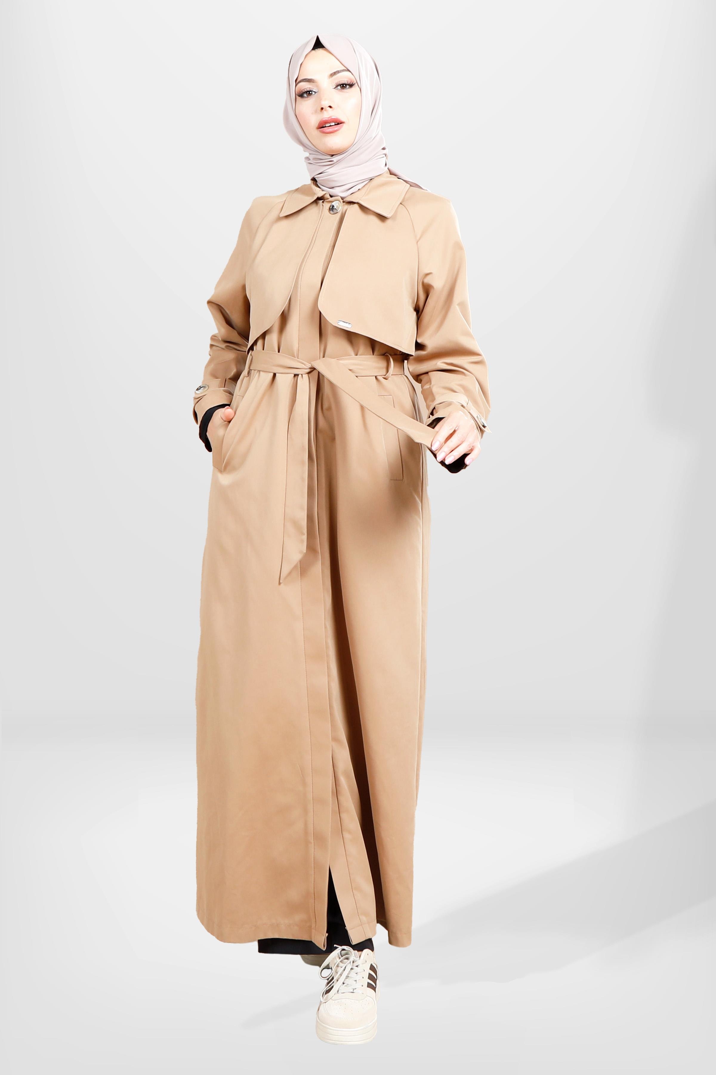 Beyza-3840 TRENÇKOT UZUN BEJ