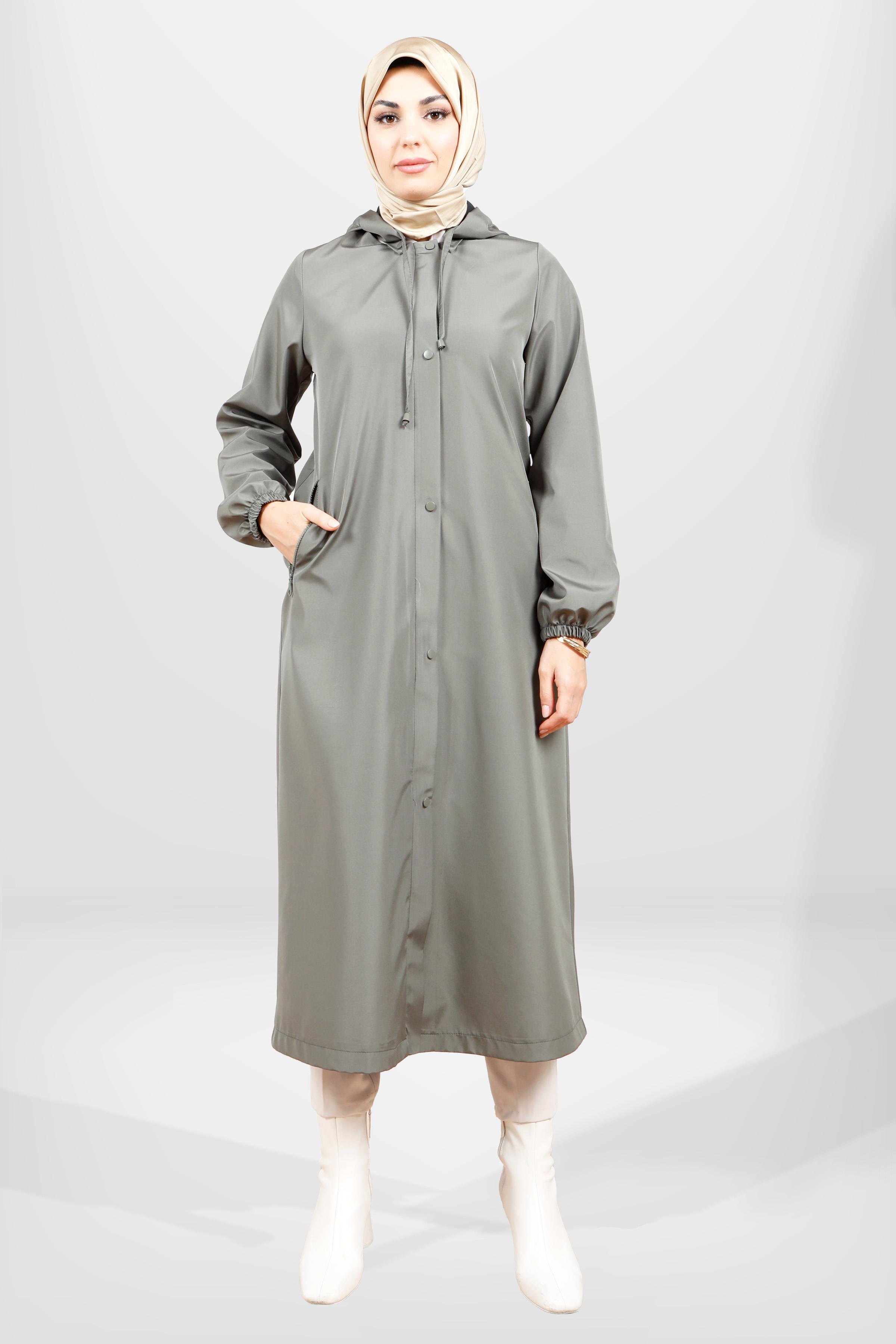 Beyza-3841 KAPŞONLU YAĞMURLUK YEŞİL