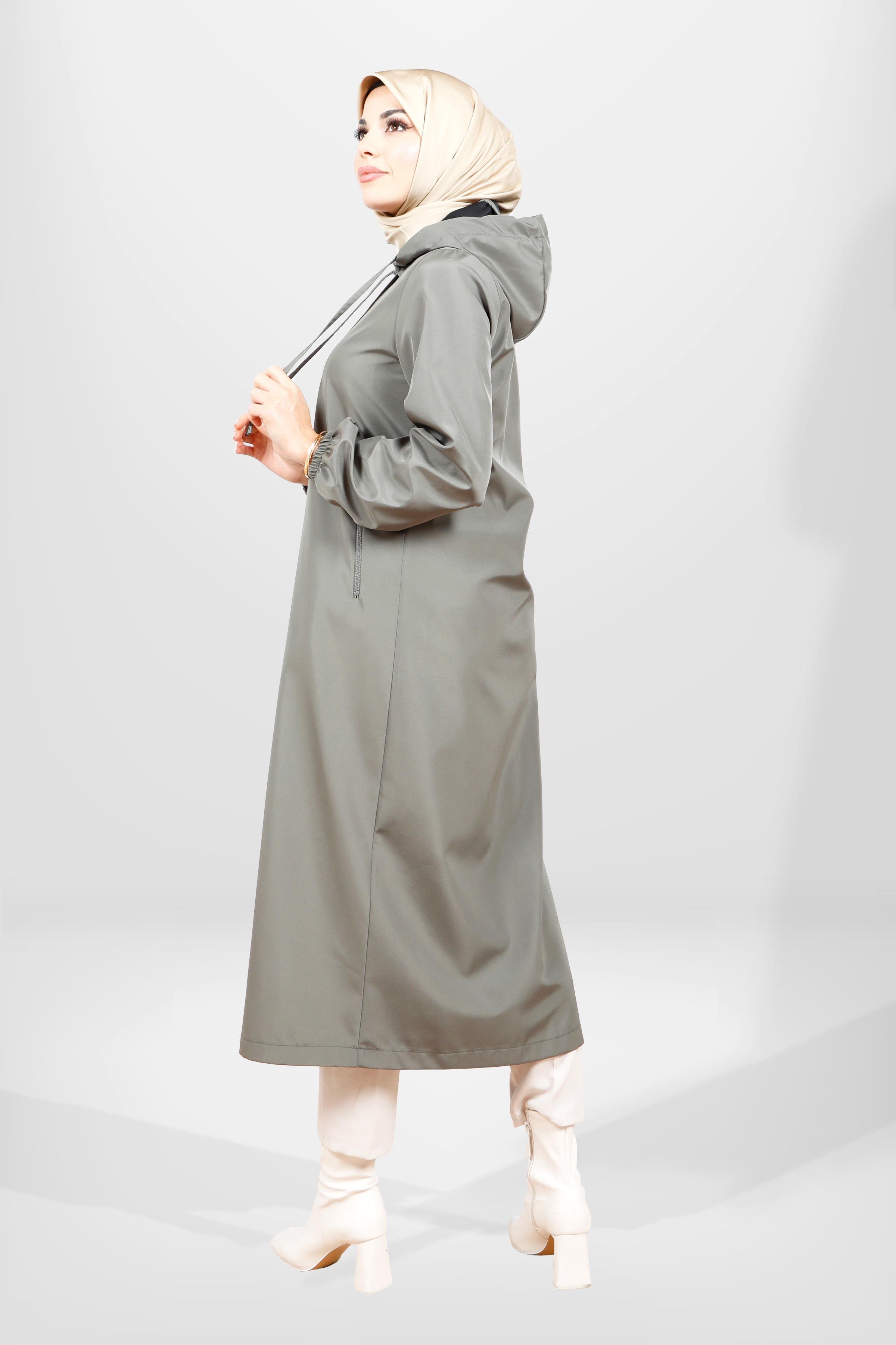 Beyza-3841 KAPŞONLU YAĞMURLUK YEŞİL