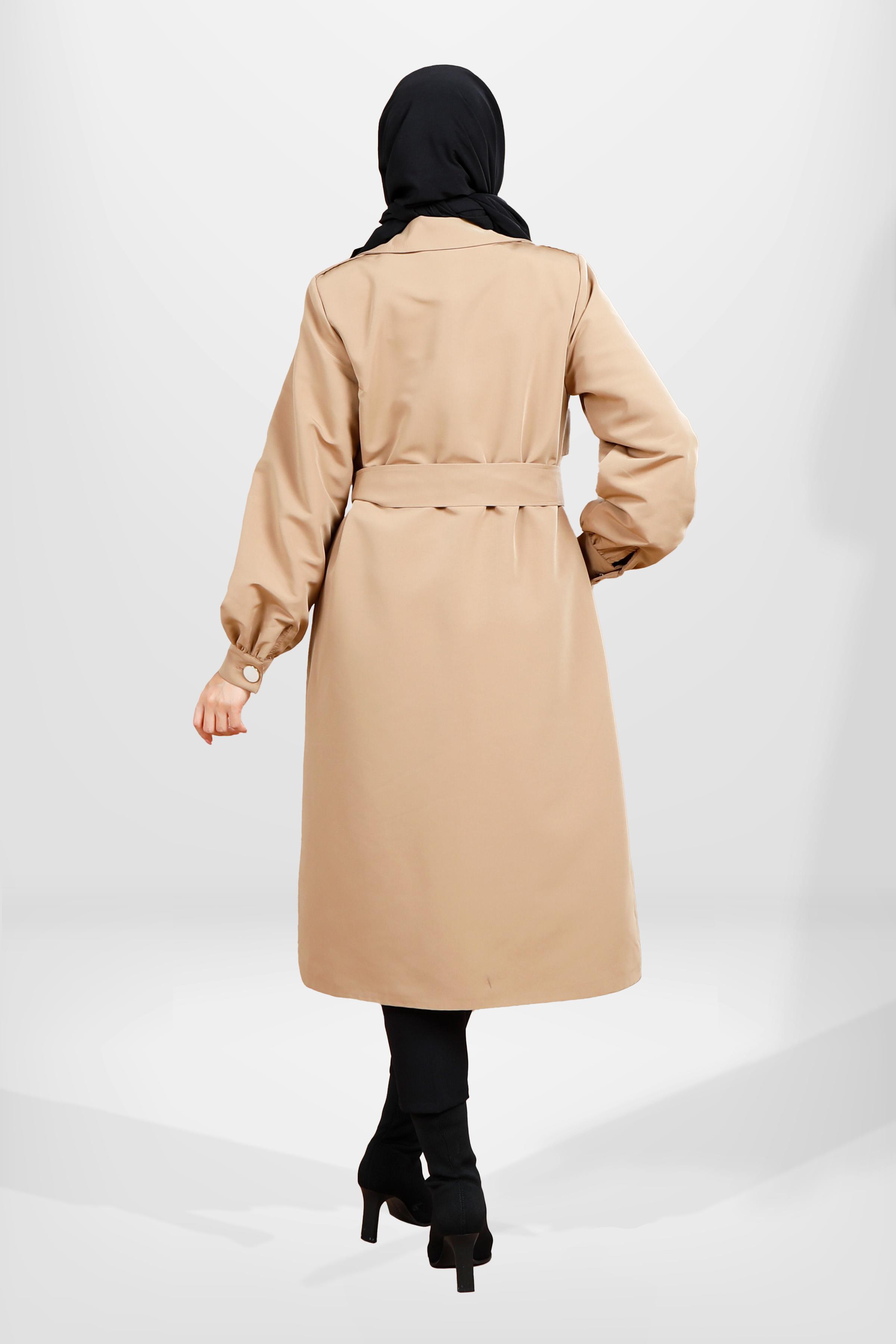 Beyza-3857 TRENÇKOT CAMEL