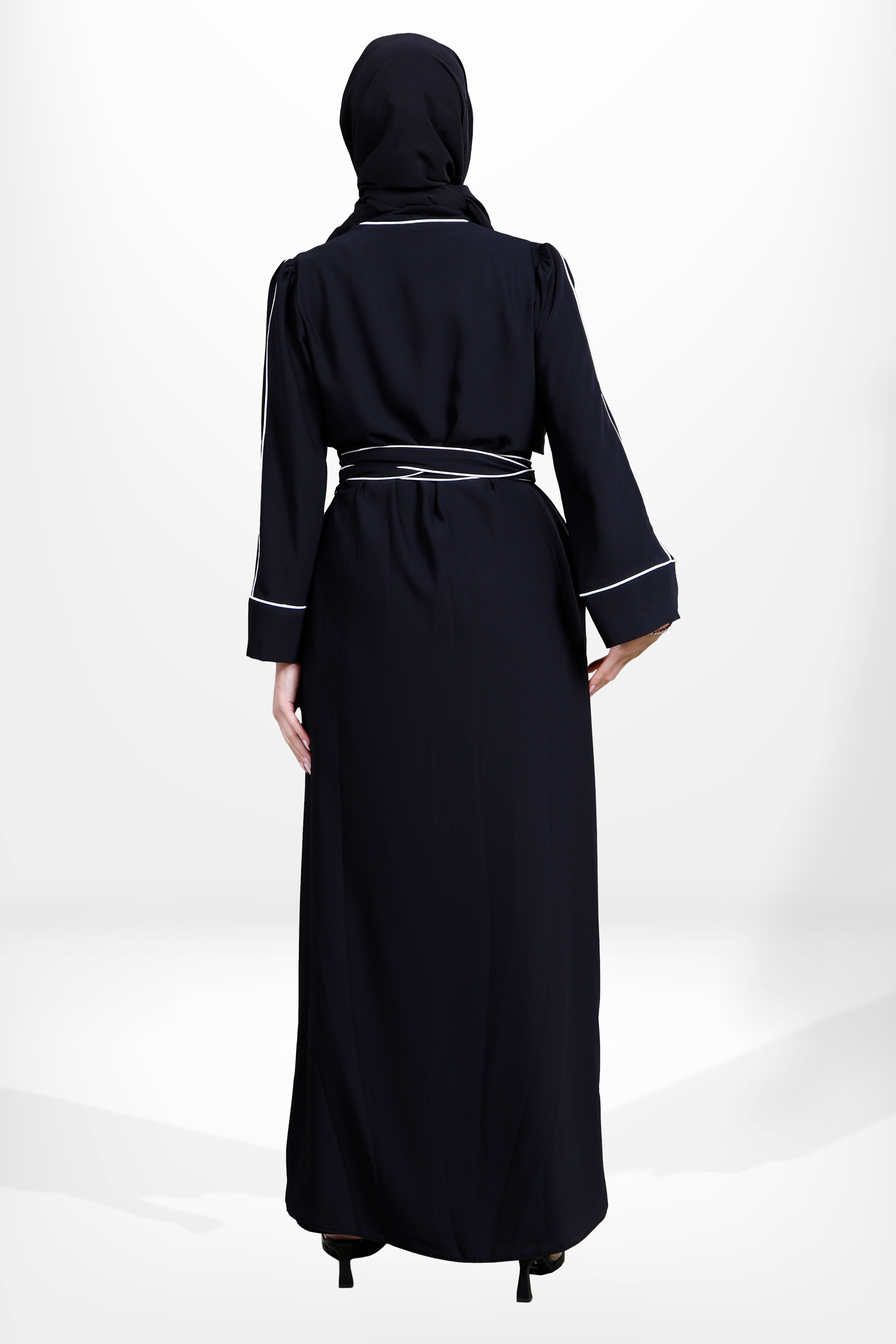 Beyza-3863 ABAYA TAKIM SİYAH