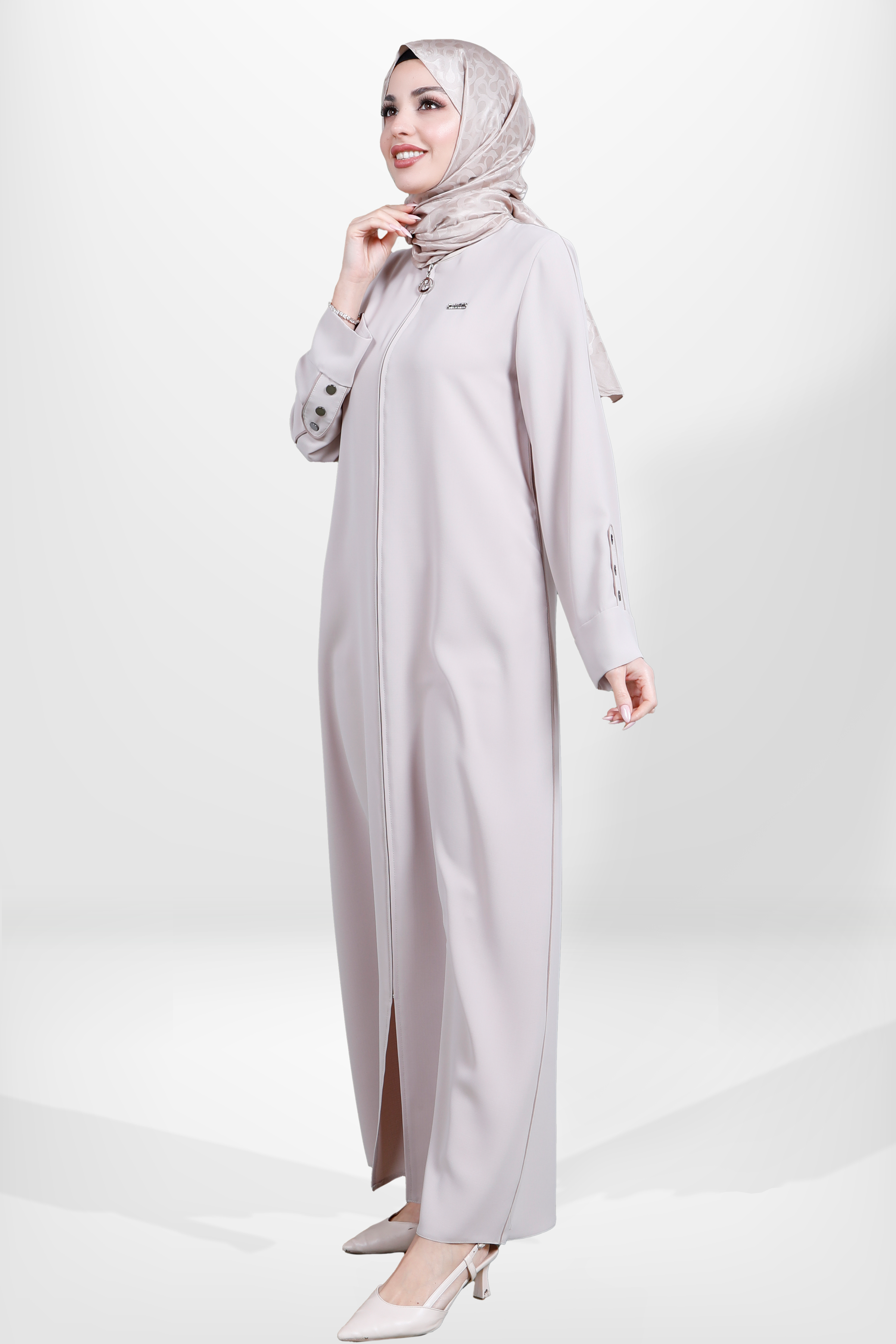 Beyza-3886 FERACE ETİKETLİ BEJ