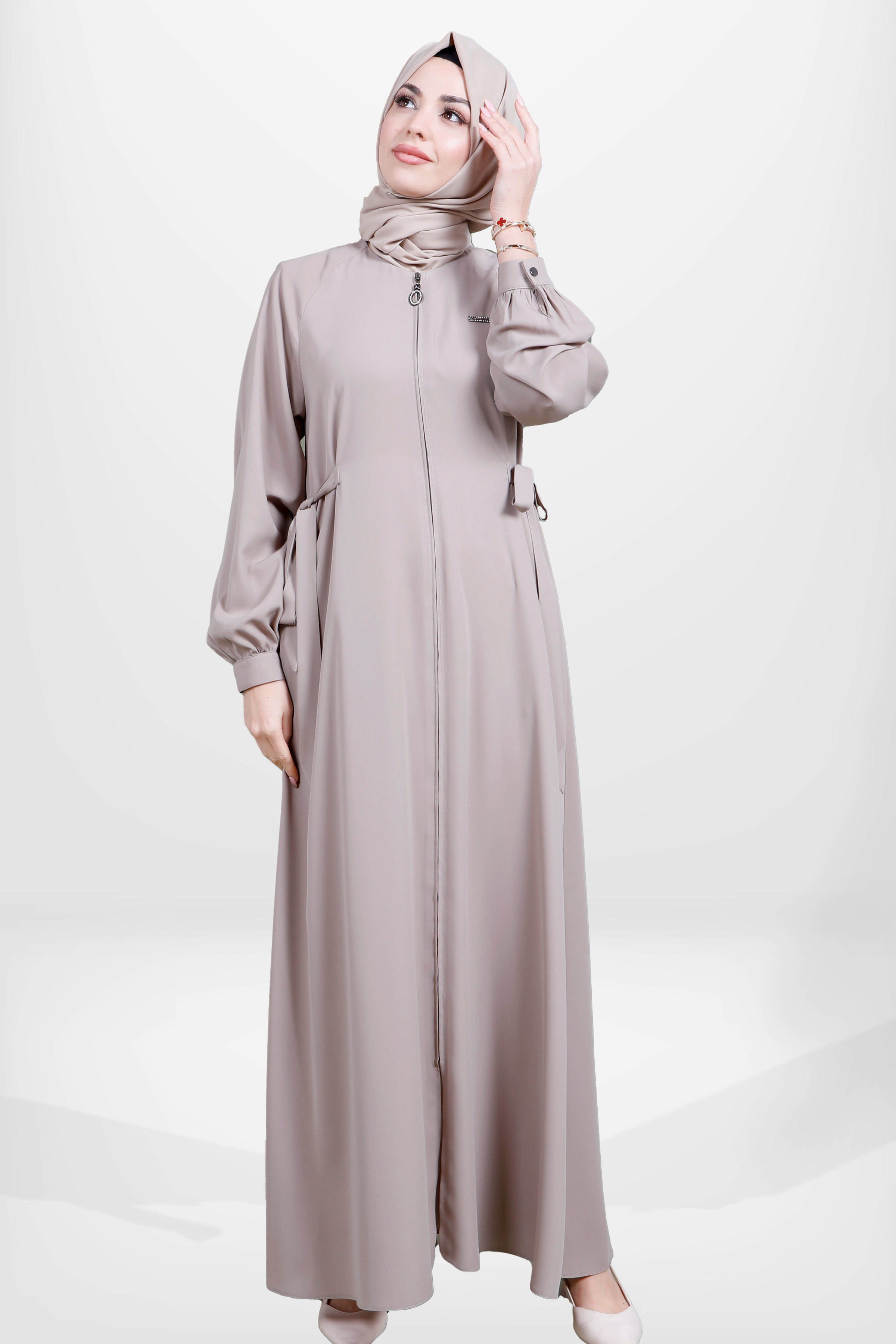 Beyza-3915 FERACE BAĞCIKLI BEJ