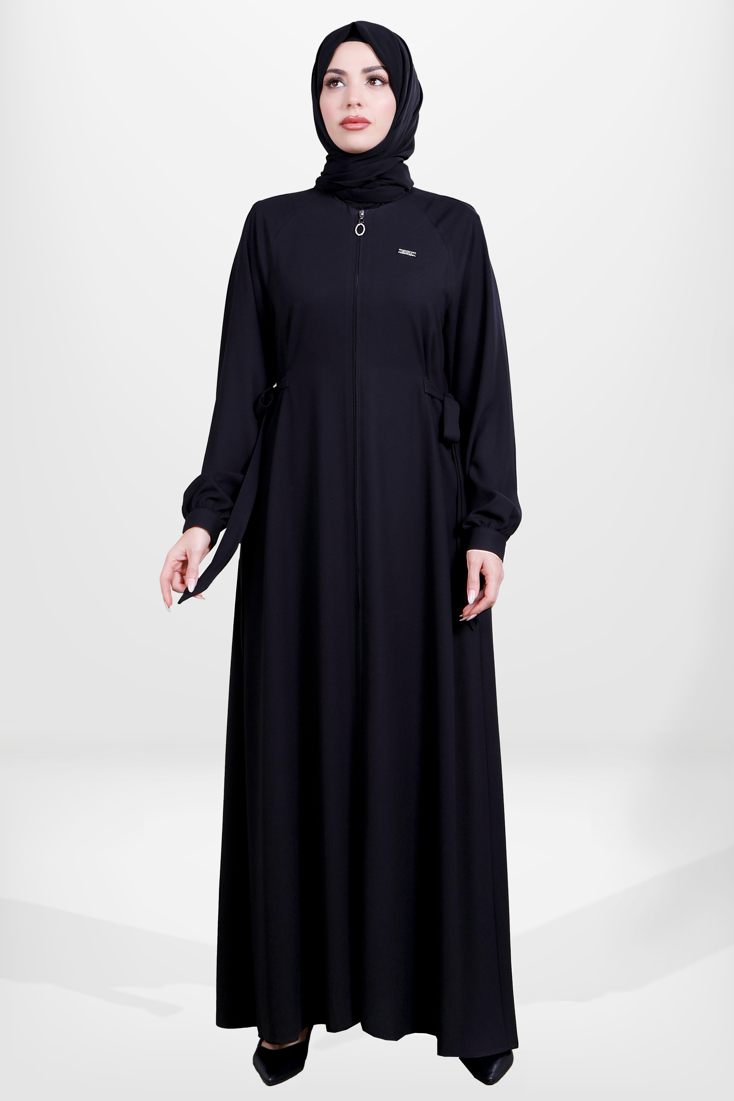 Beyza-3915 FERACE BAĞCIKLI SİYAH