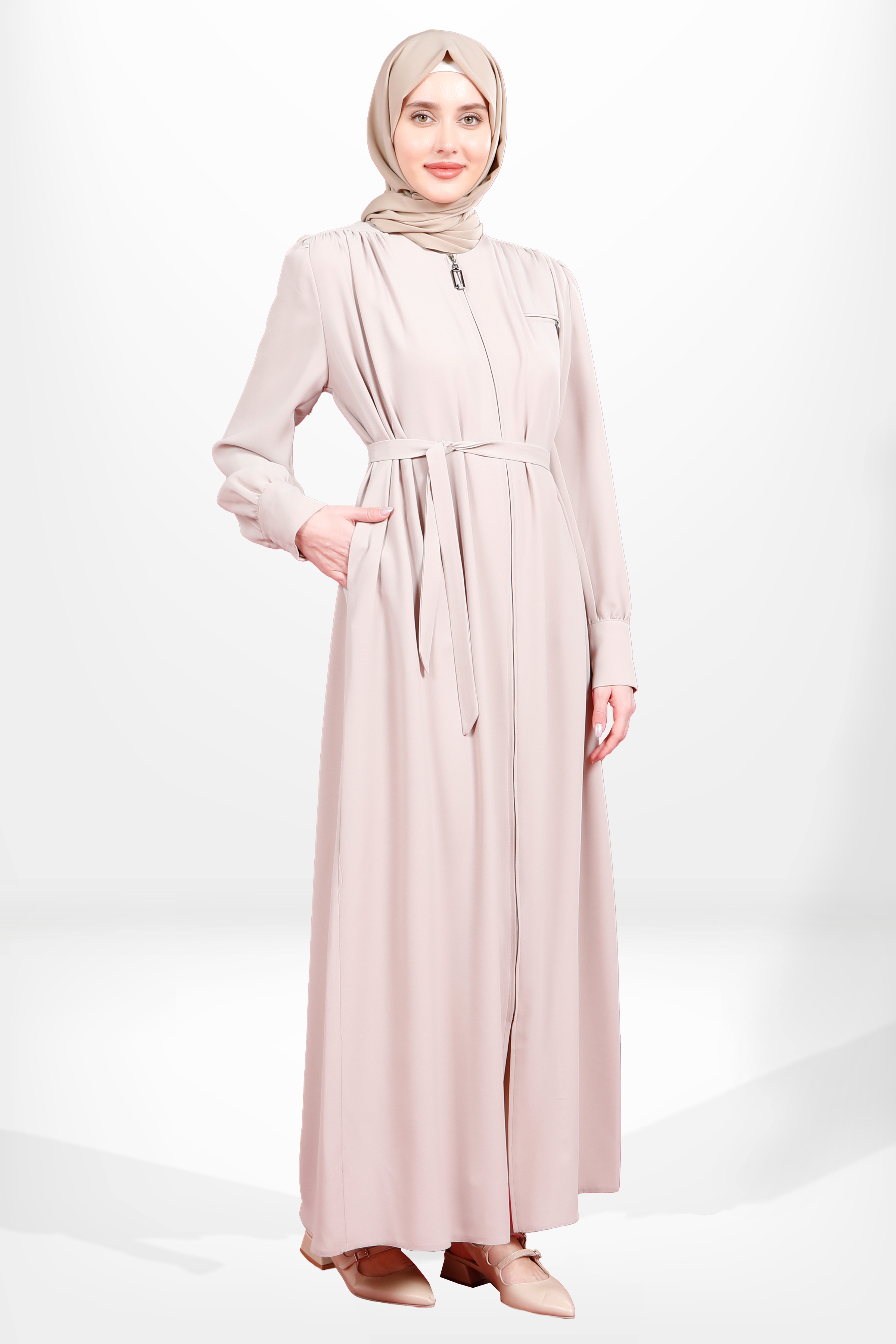 Beyza-3923 FERACE TOKALI BEJ