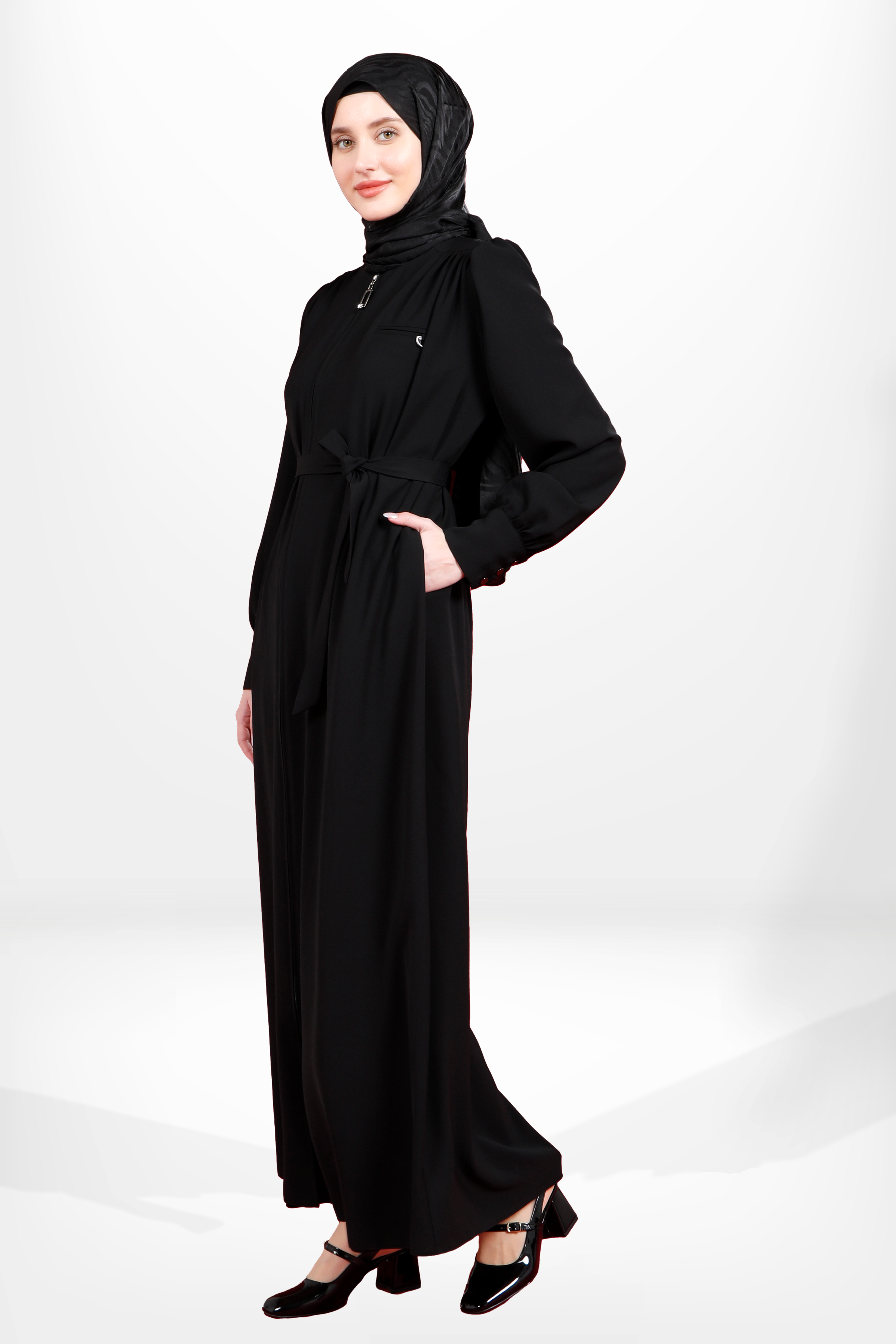 Beyza-3923 FERACE TOKALI SİYAH