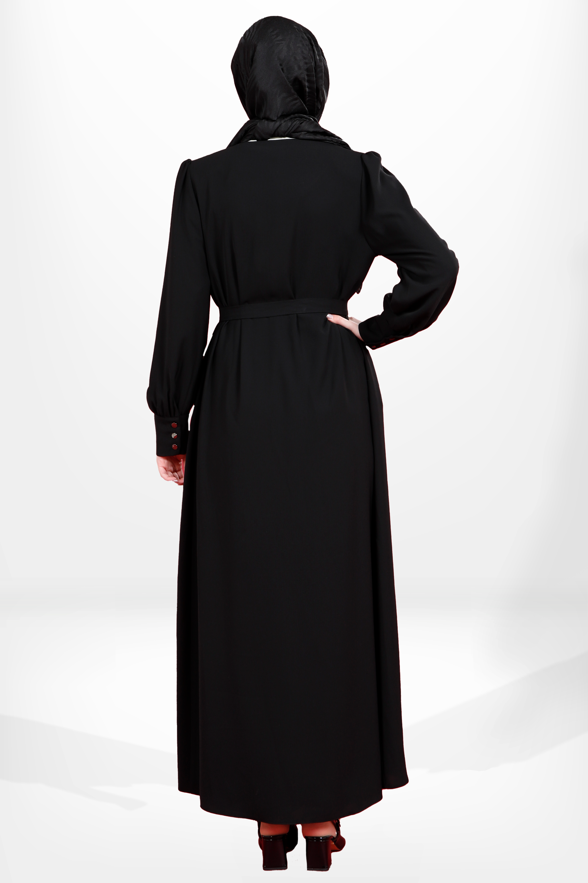 Beyza-3923 FERACE TOKALI SİYAH