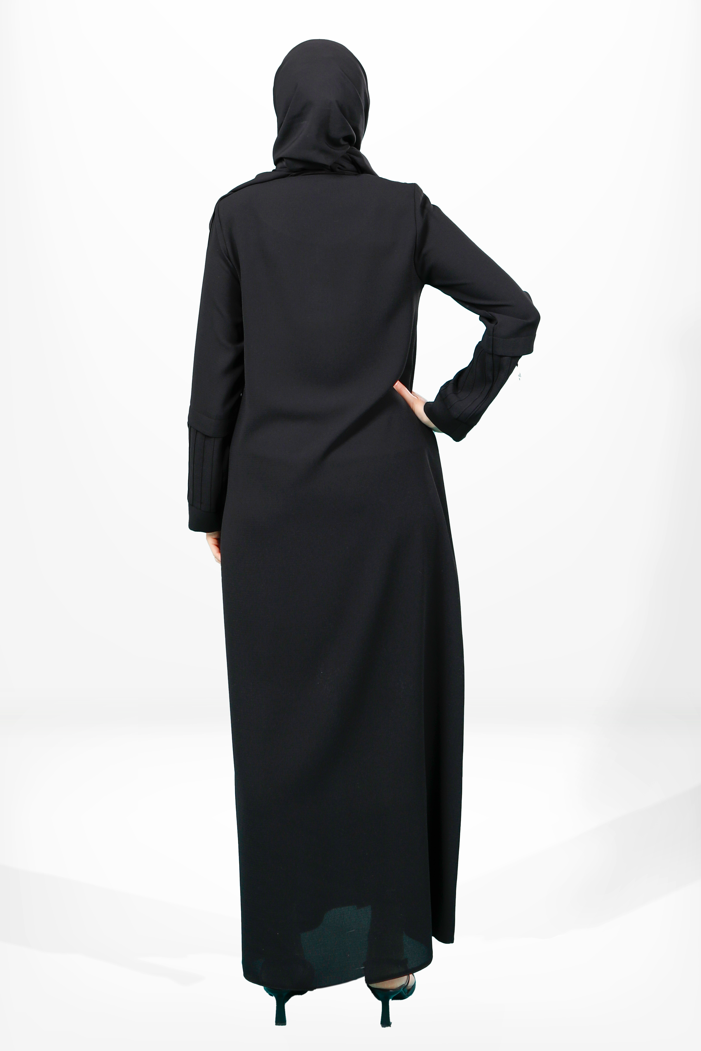 Beyza-3970 FERACE NERVÜRLÜ SİYAH