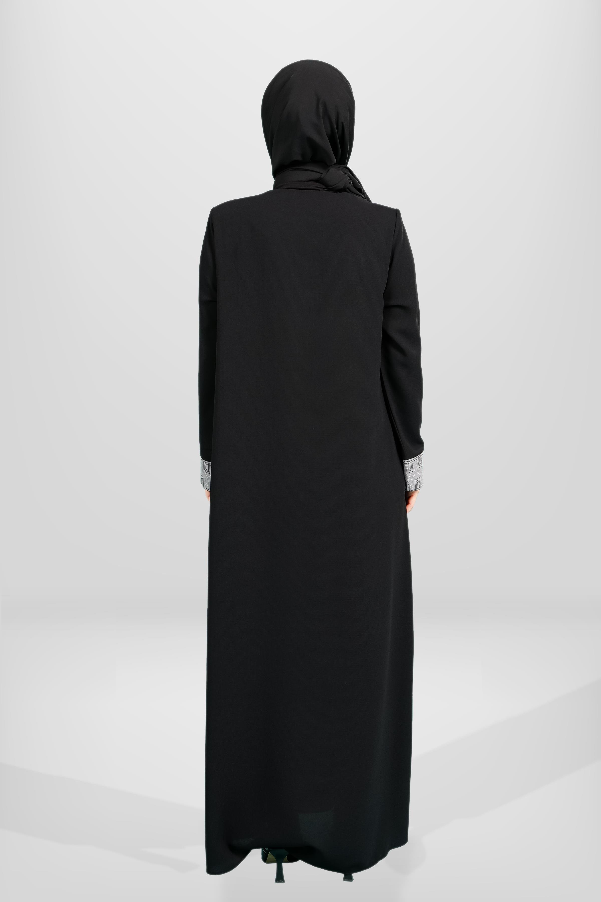 Beyza-3972 FERACE MANŞETLİ SİYAH