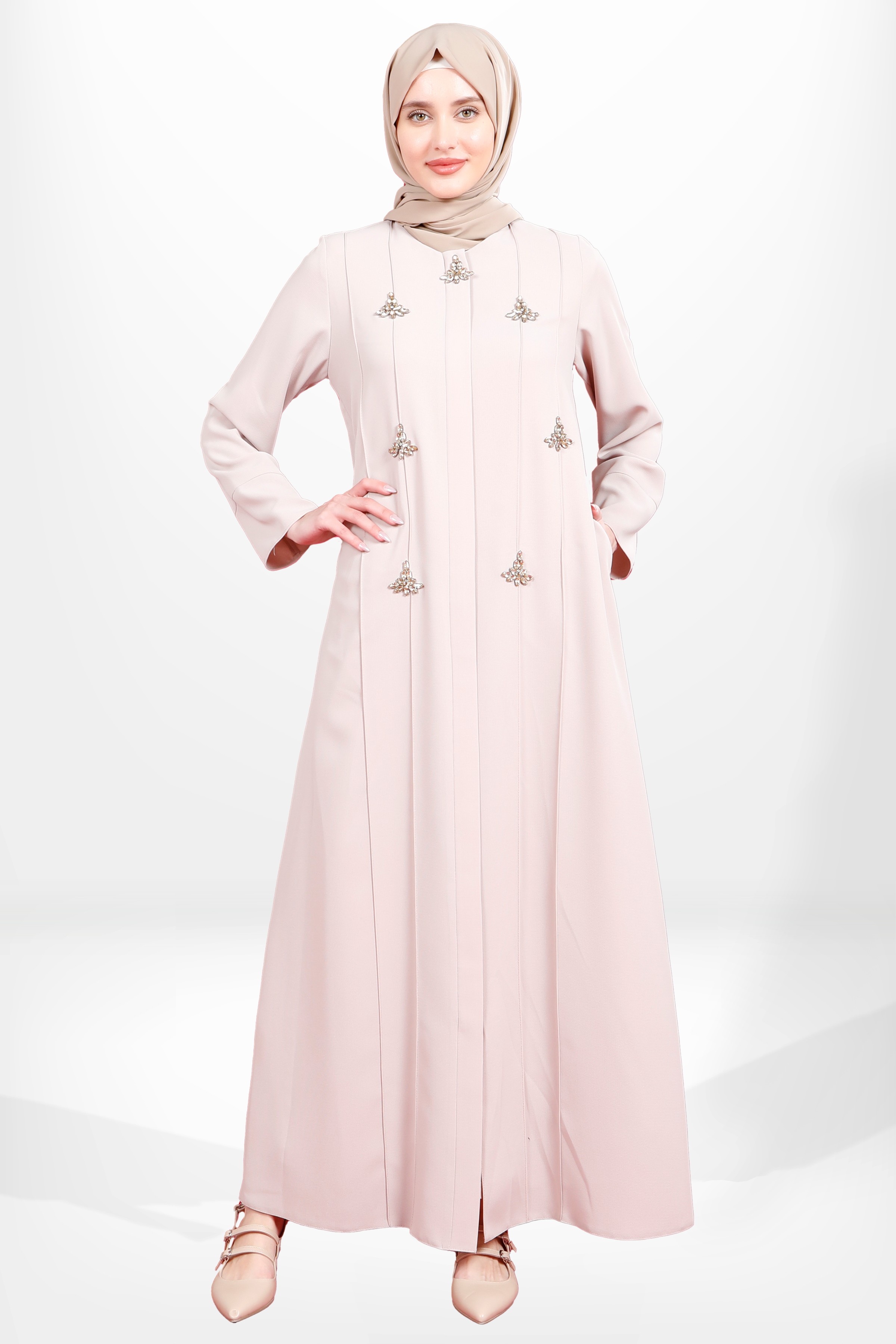 Beyza-3976 FERACE TAŞLI BEJ