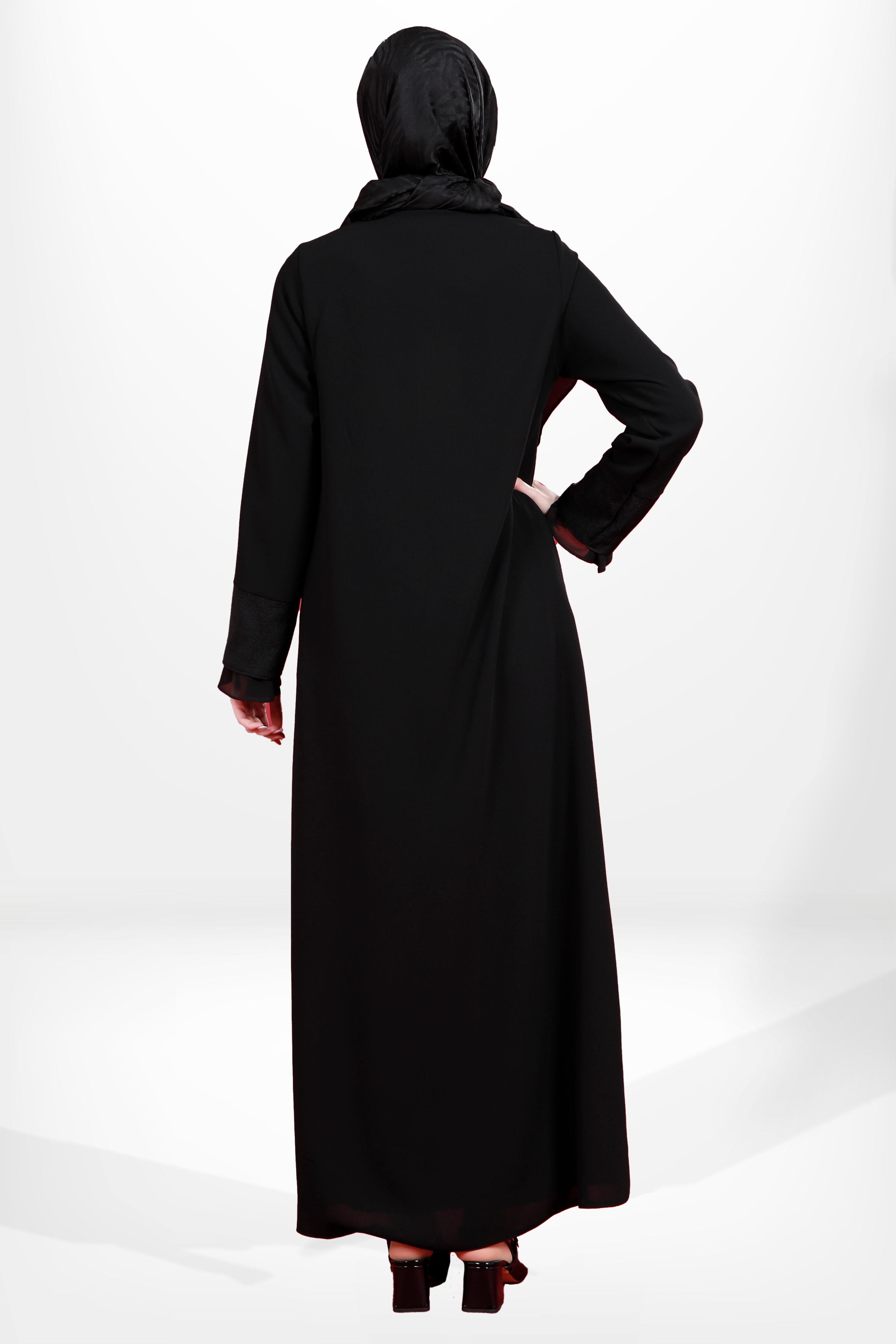 Beyza-3976 FERACE TAŞLI SİYAH