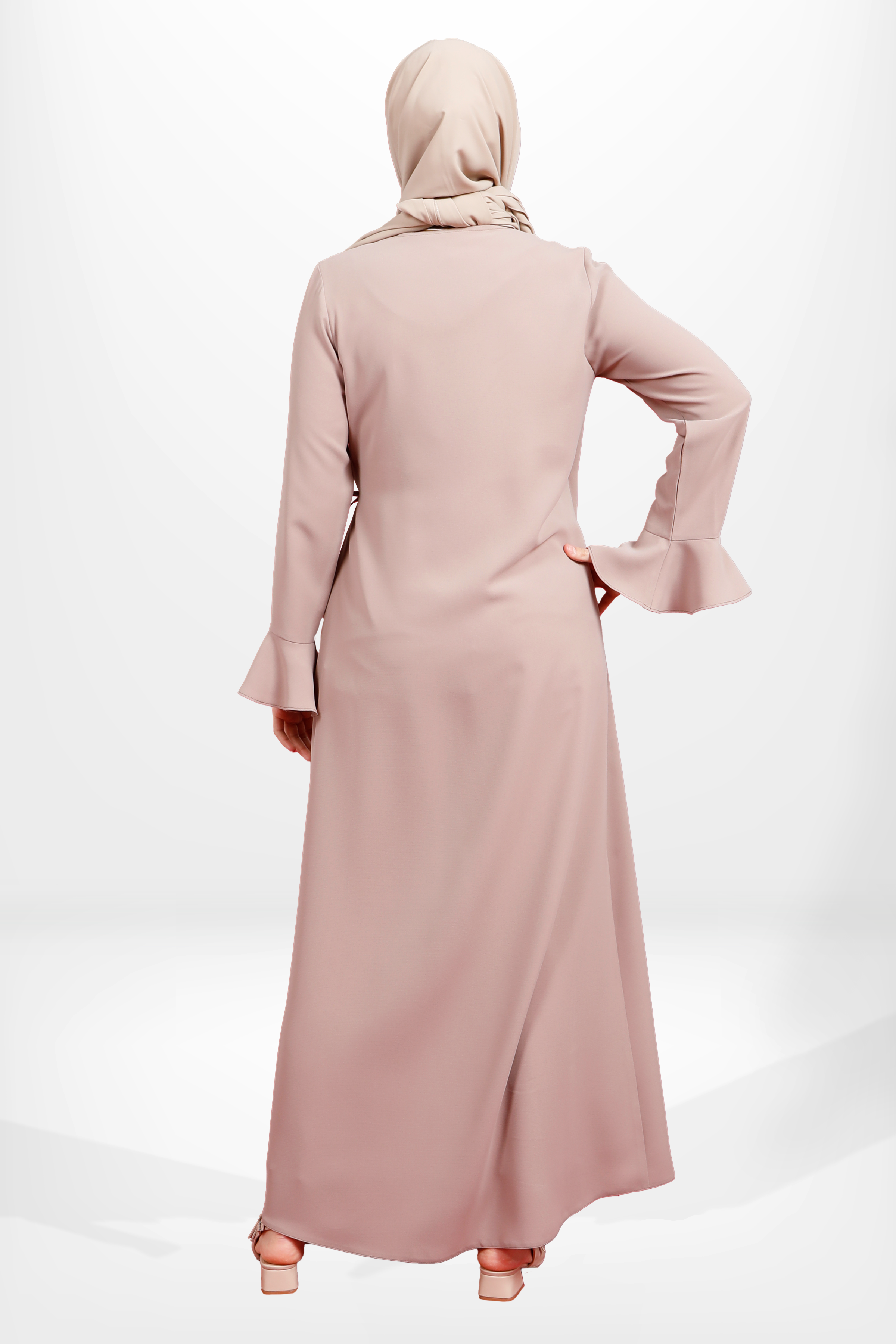 Beyza-3979 ABAYA YANDAN BAĞLAMALI VİZON
