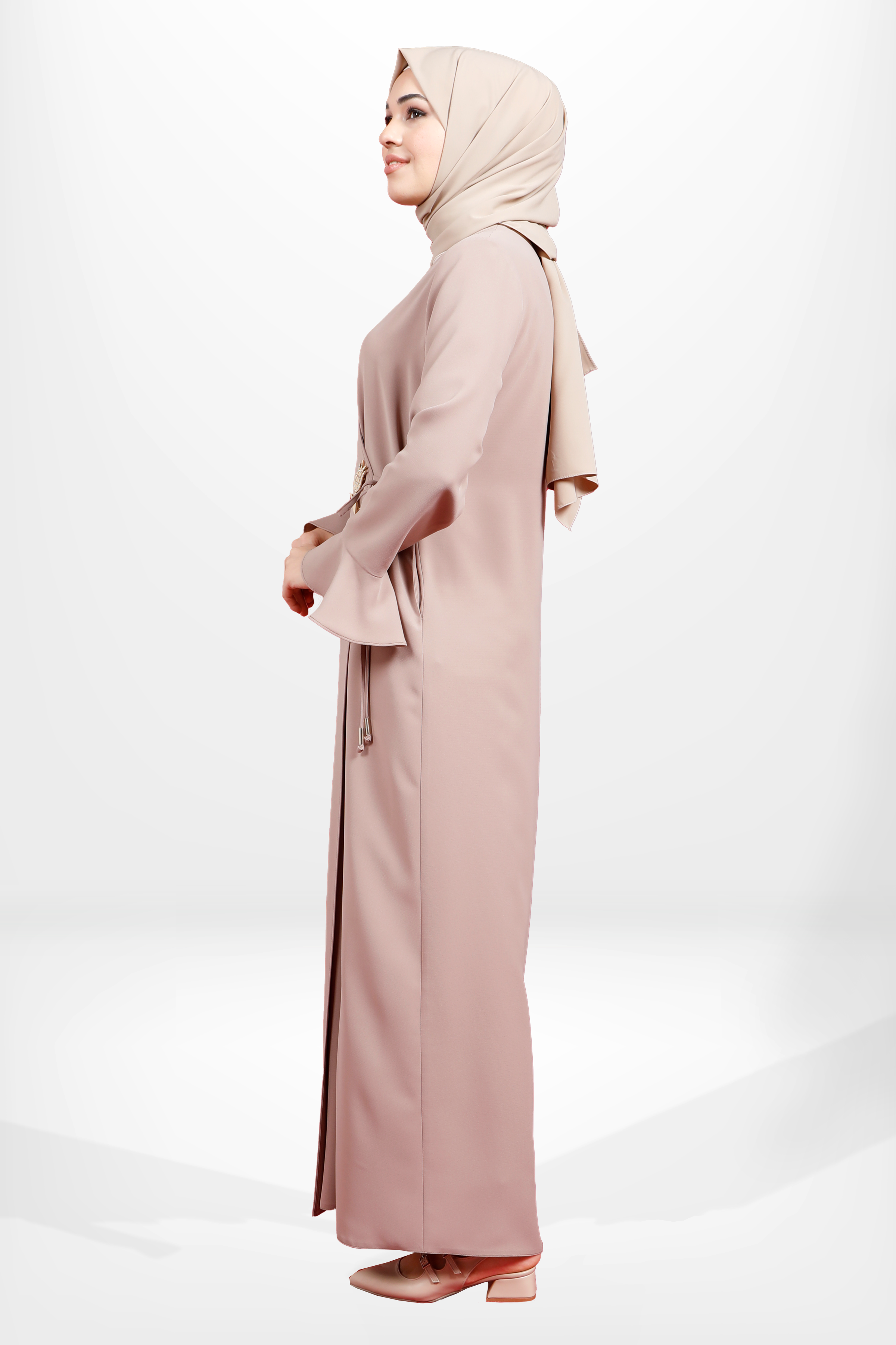 Beyza-3979 ABAYA YANDAN BAĞLAMALI VİZON