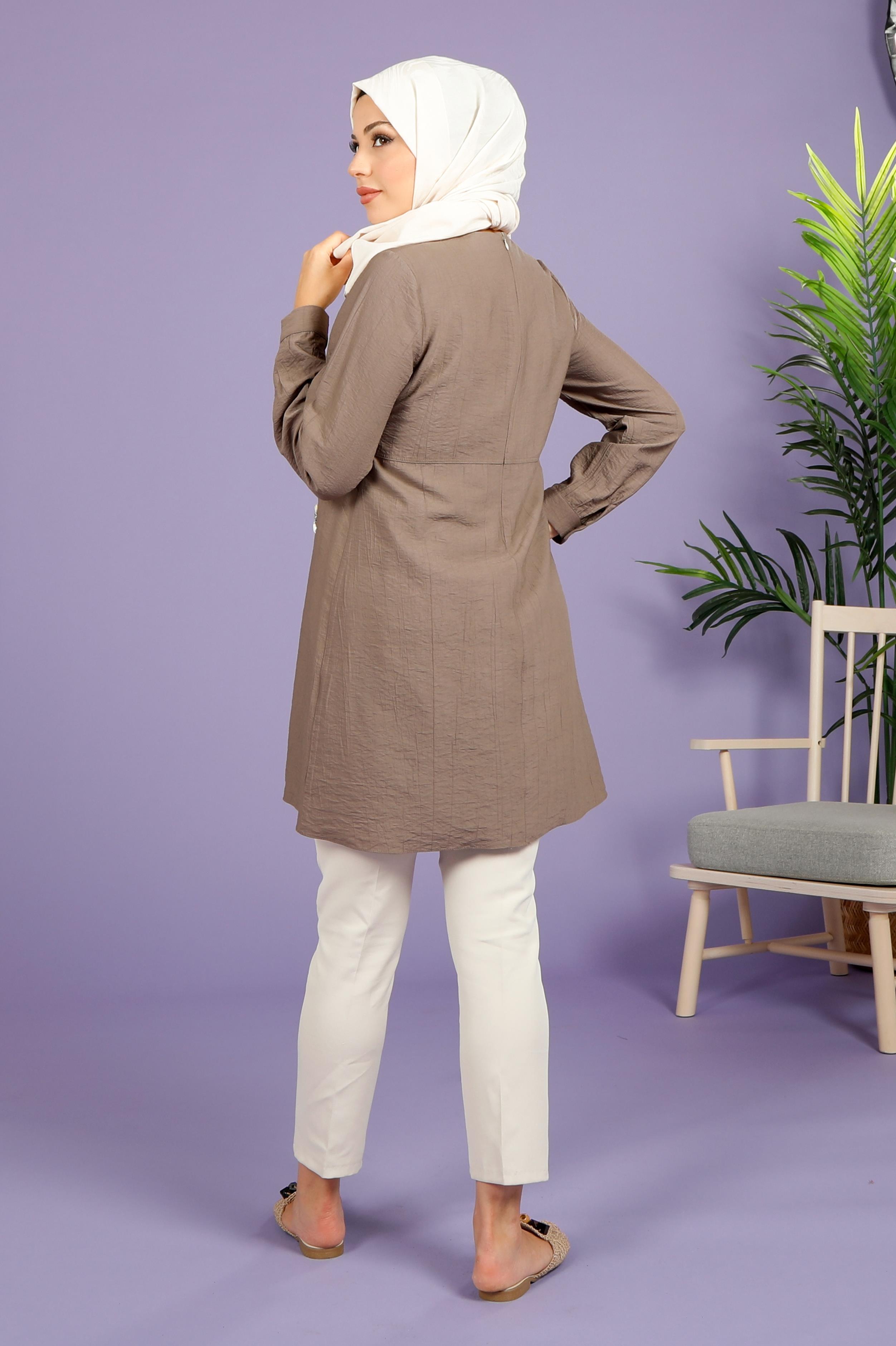 Beyza-4037 TUNİK KAPUÇİNO