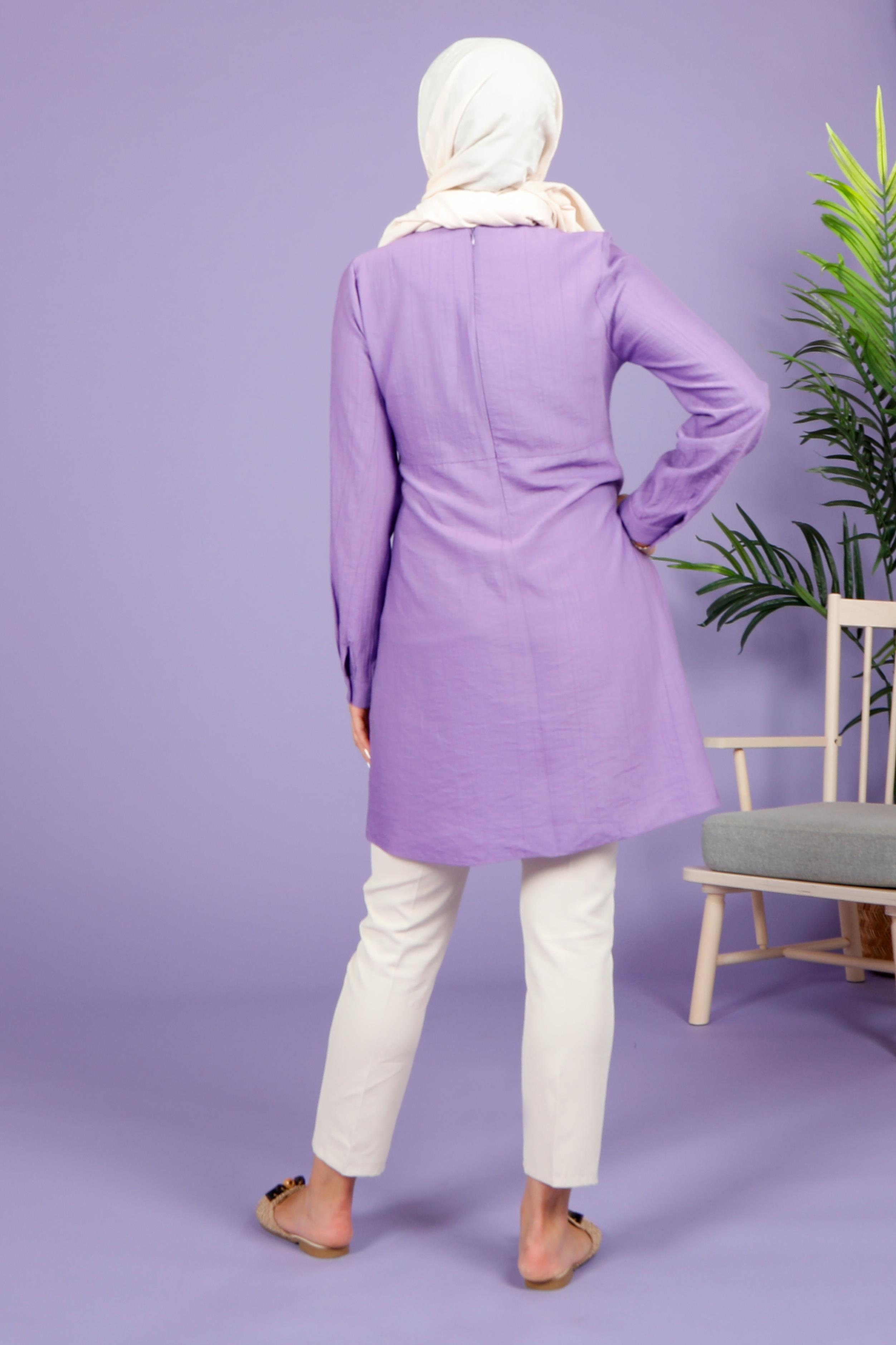 Beyza-4037 TUNİK LİLA