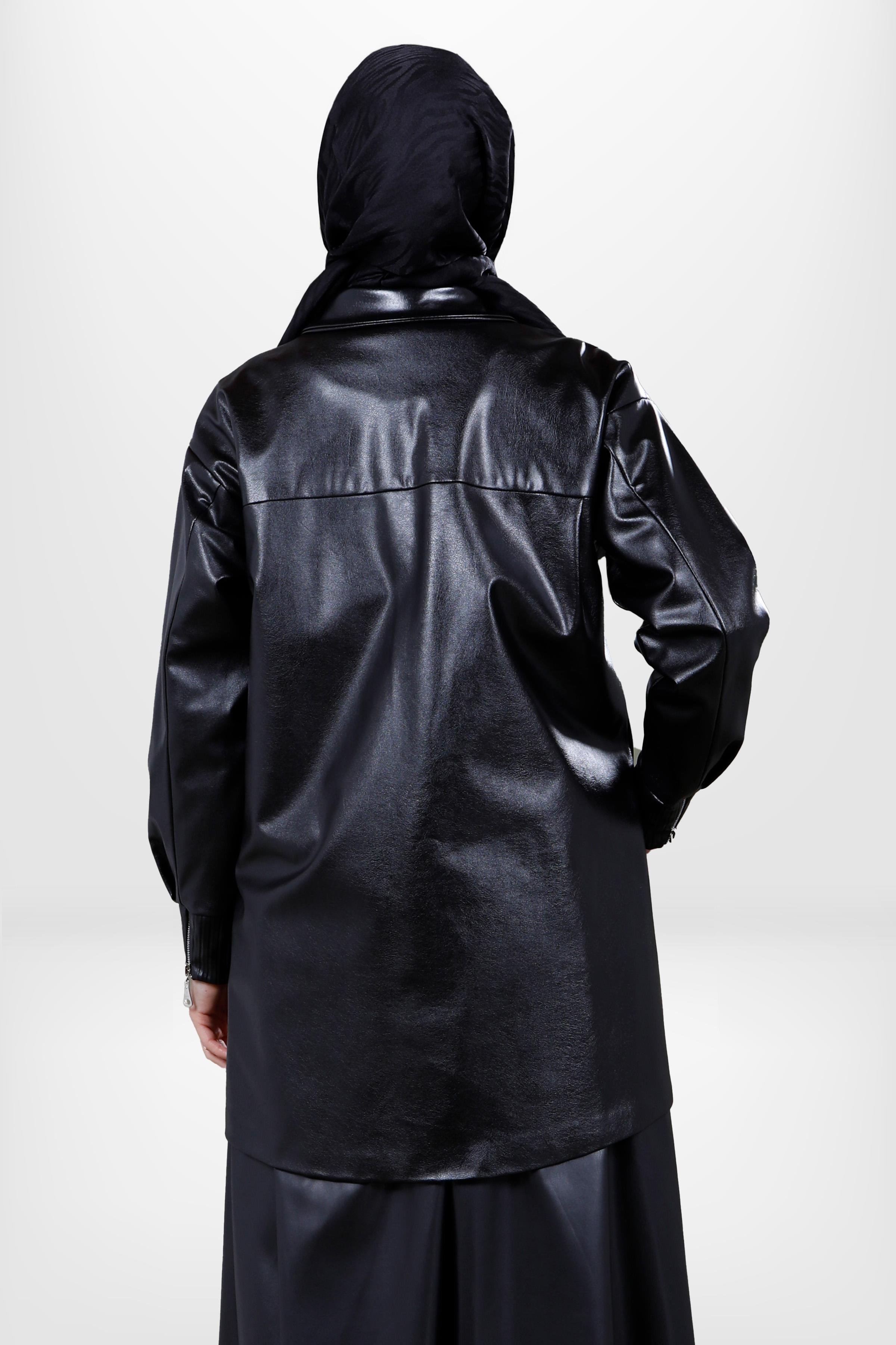 Beyza-4058 DERİ CEKET SİYAH